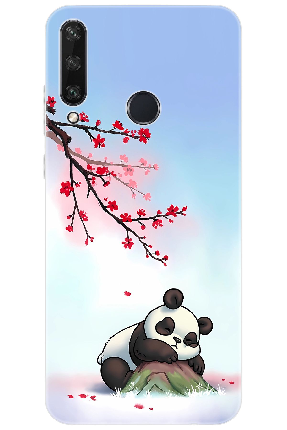 Ceppare Huawei Y6P (MED-LX9N) Uyumlu Kılıf Desen Baskılı Silikon Uyuyan Panda STK:627 CP-iJFFqEA