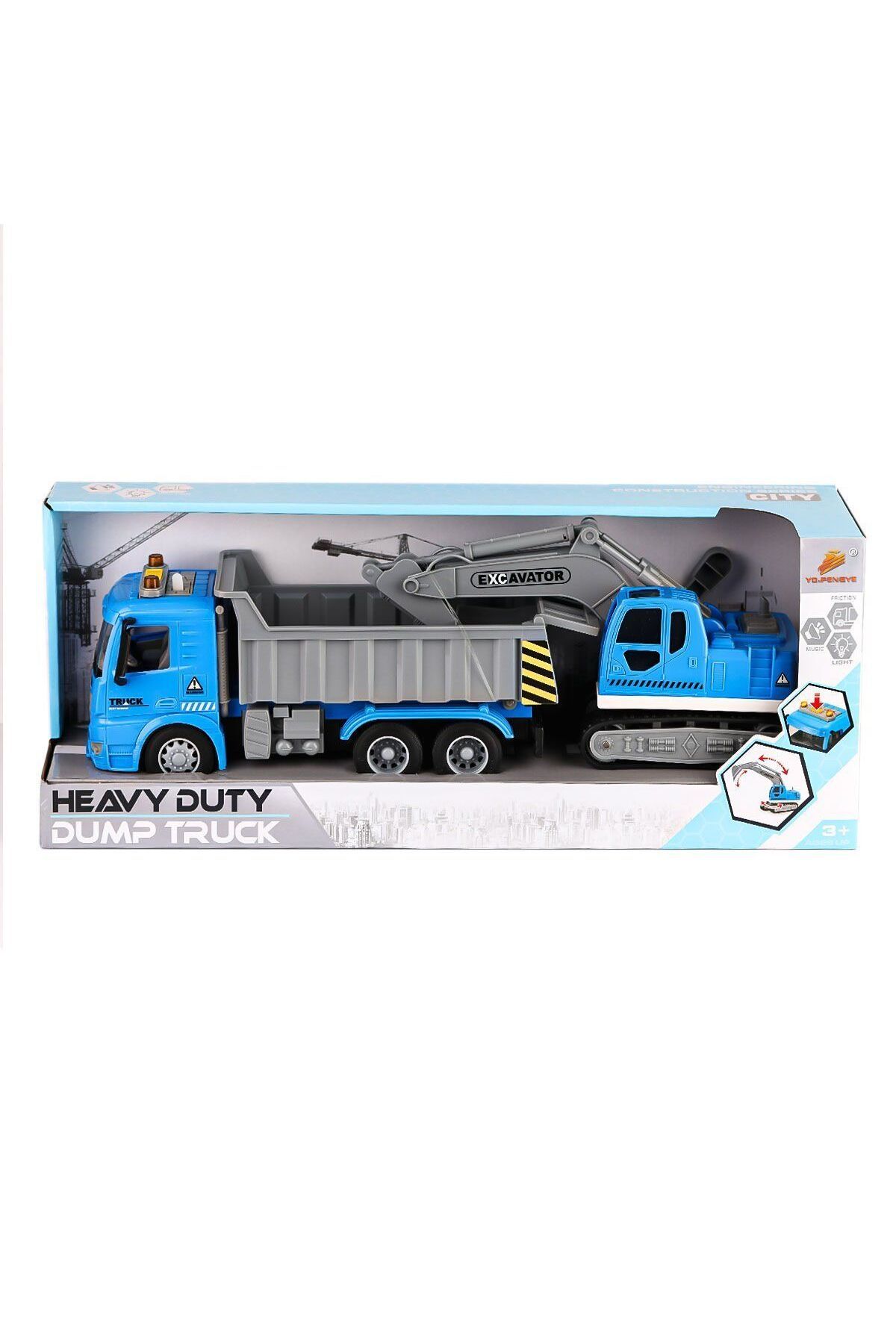 OEM PY8810B Sesli ve Işıklı Kamyon ve Kepçe -Canem Oyuncak
