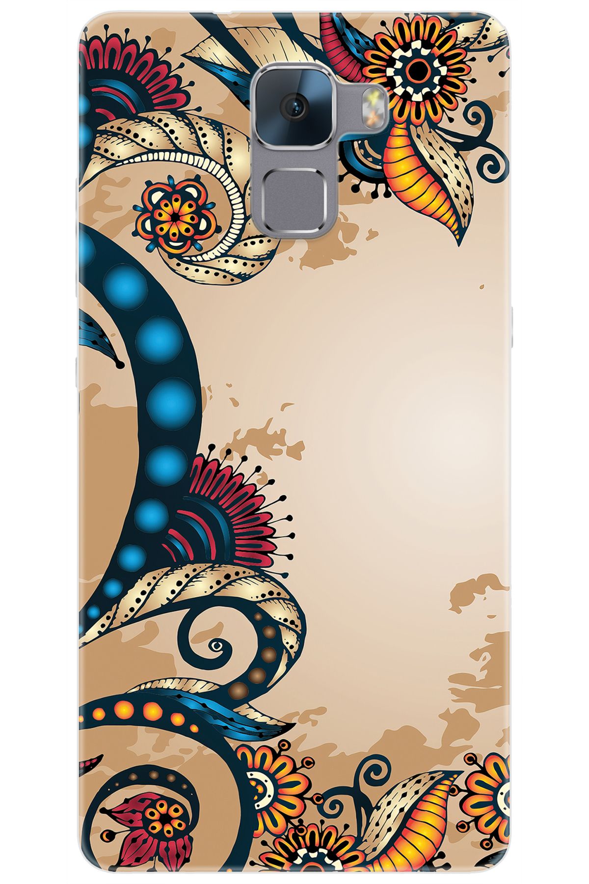 Ceppare Huawei Honor 7 (PLK-L01) Uyumlu Kılıf Desen Baskılı Silikon Vektör Tasarım STK:536 CP-Cy8dRvQ