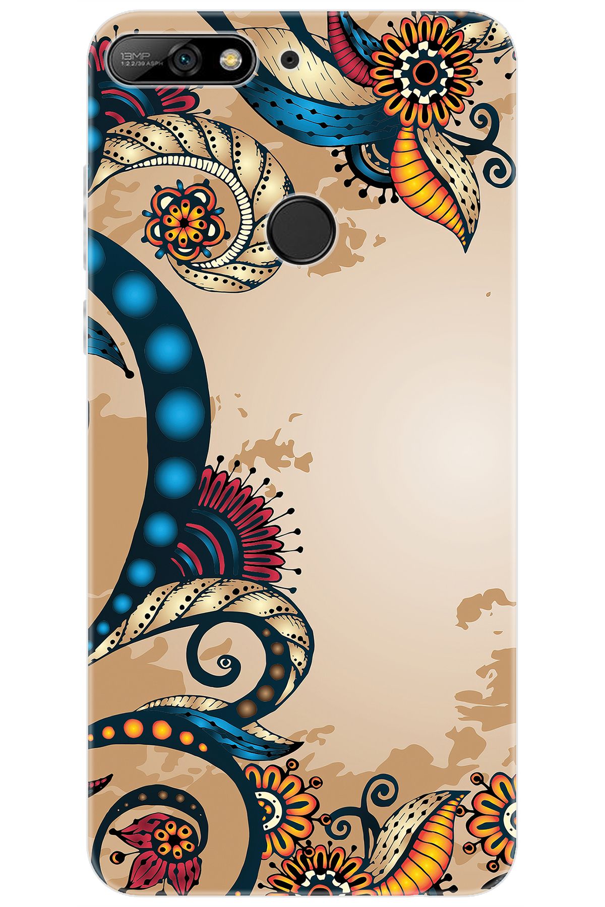 Ceppare Huawei Y7 PRO 2018 (LDN-LX2) Uyumlu Kılıf Desen Baskılı Silikon Vektör Tasarım STK:536 CP-7vwr0u8