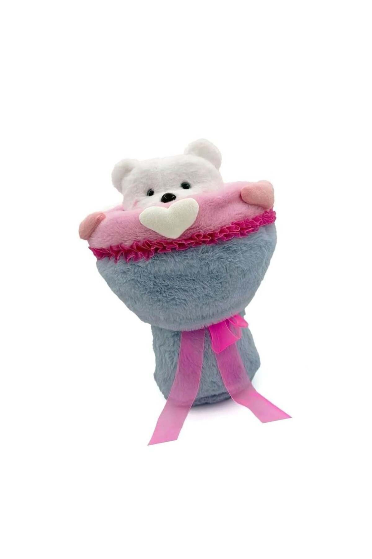 OEM Sevgi Buketi Peluş Ayıcıklı Peluş Çiçek Buketi 40 cm