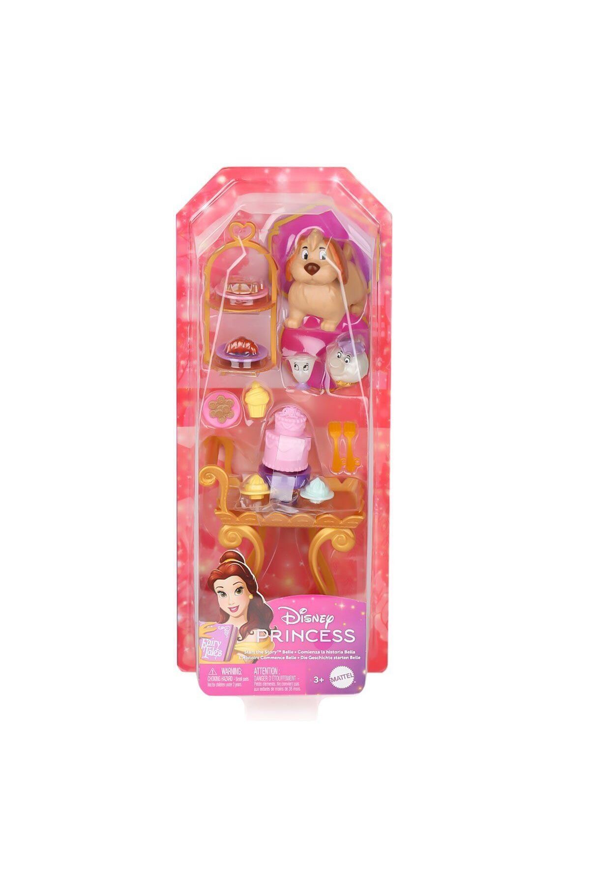 OEM HYM34 Disney Prenses Belle ile Çay Saati Oyun Seti - Bebek dahil değildir.