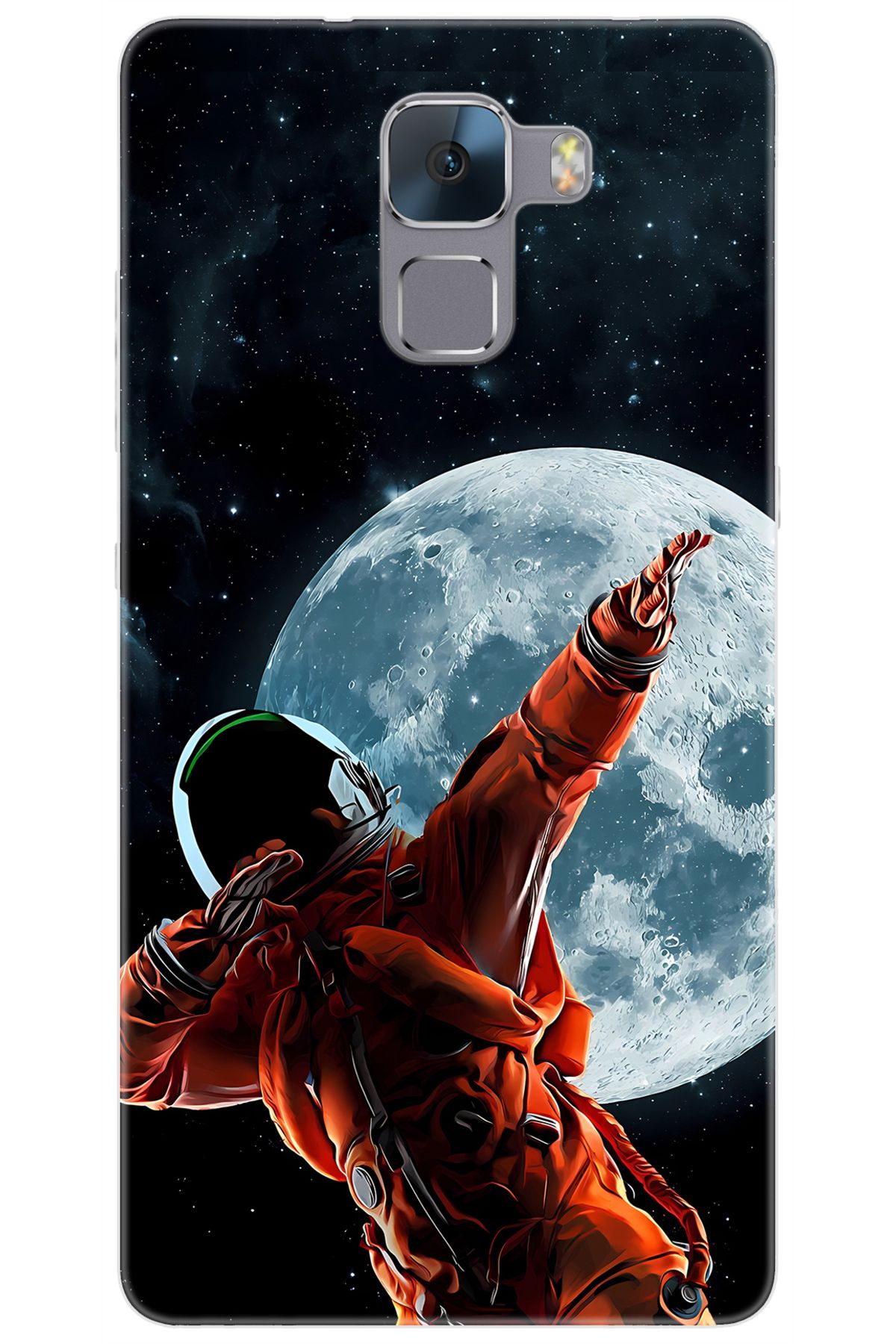 Ceppare Huawei Honor 7 (PLK-L01) Uyumlu Kılıf Desen Baskılı Silikon Astronot STK:674 CP-UdKrQl3