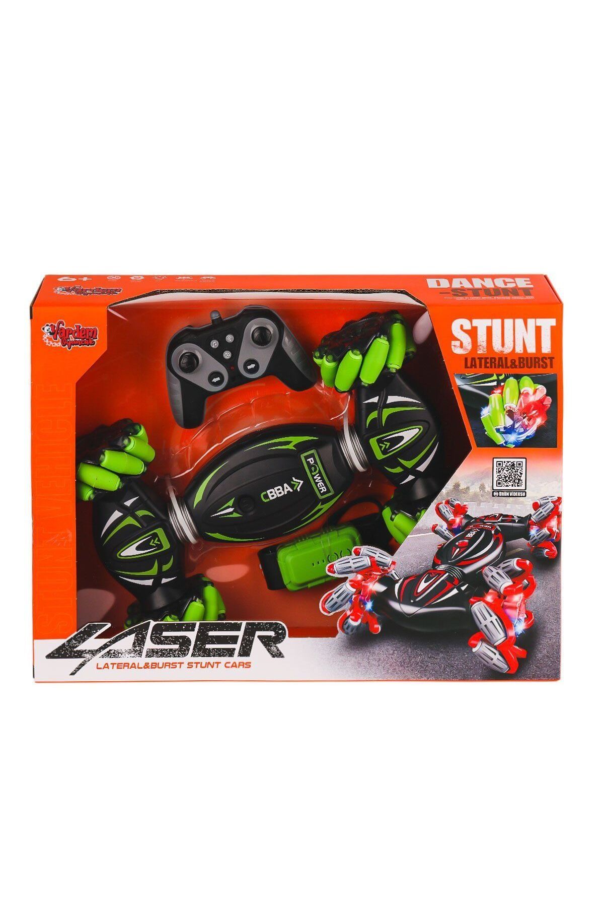 OEM RQ3034-1 Kumandalı Bilekten Kontrol Işıklı Müzikli Stunt Araba -Vardem Oyuncak