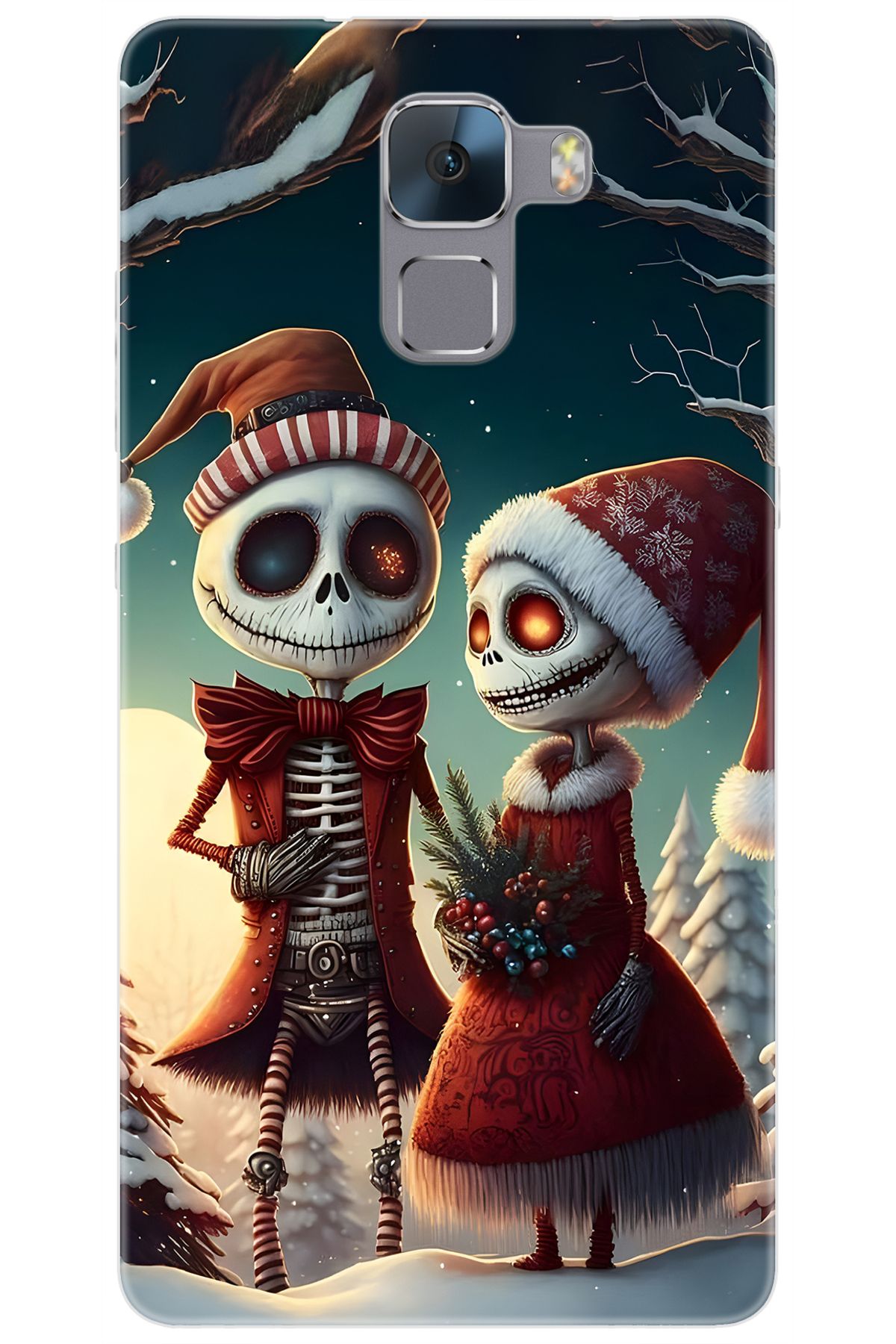 Ceppare Huawei Honor 7 (PLK-L01) Uyumlu Kılıf Desen Baskılı Silikon İskelet Serisi STK:714 CP-TFCWTUt