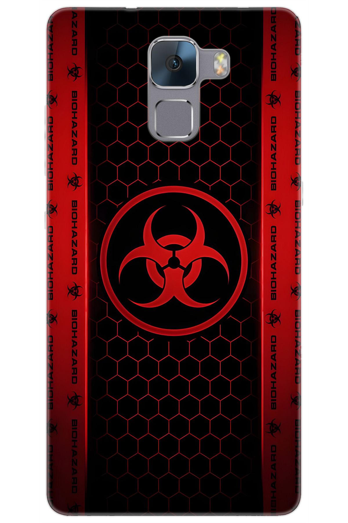 Ceppare Huawei Honor 7 (PLK-L01) Uyumlu Kılıf Desen Baskılı Silikon Biohazard STK:754 CP-q8zZZRn