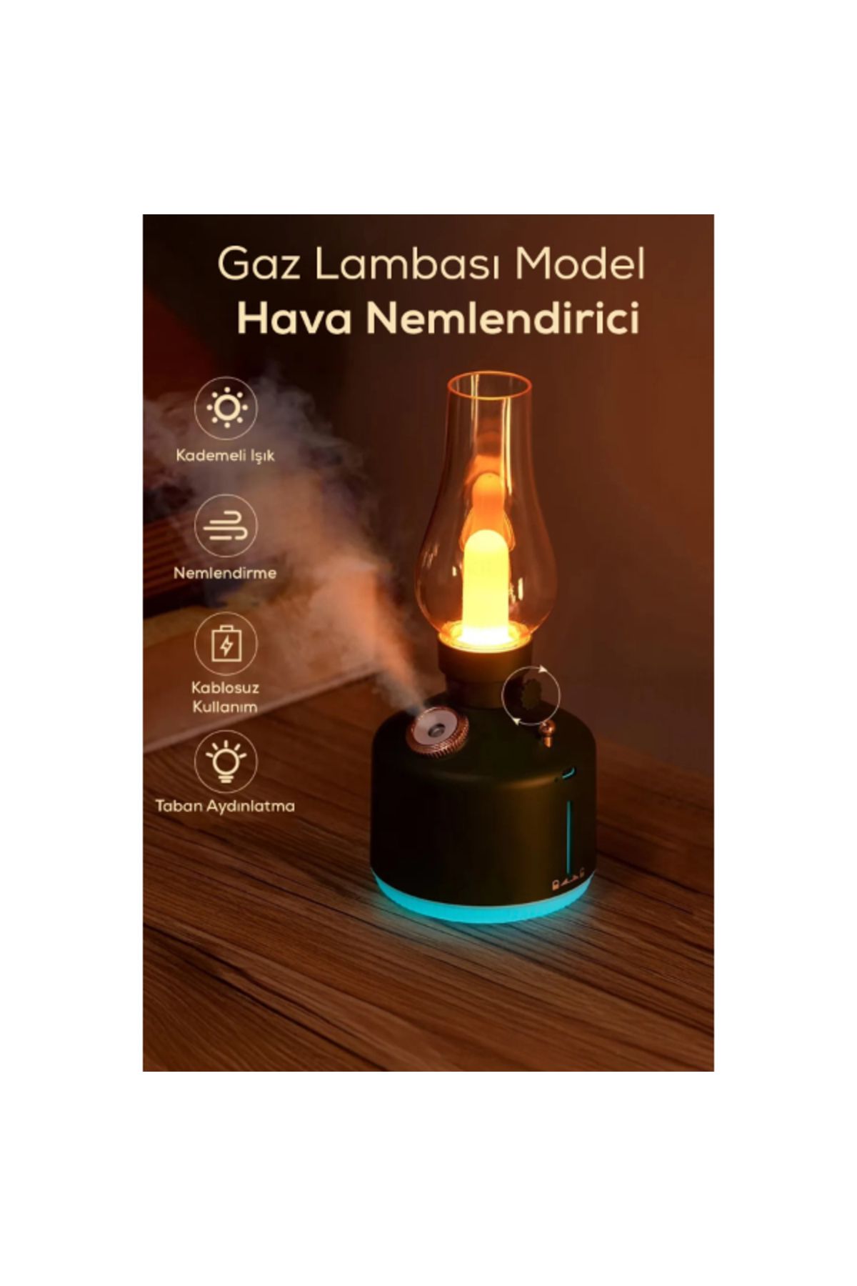 Seçkin Trend Gaz Lambası Tasarımlı Hava Nemlendirici