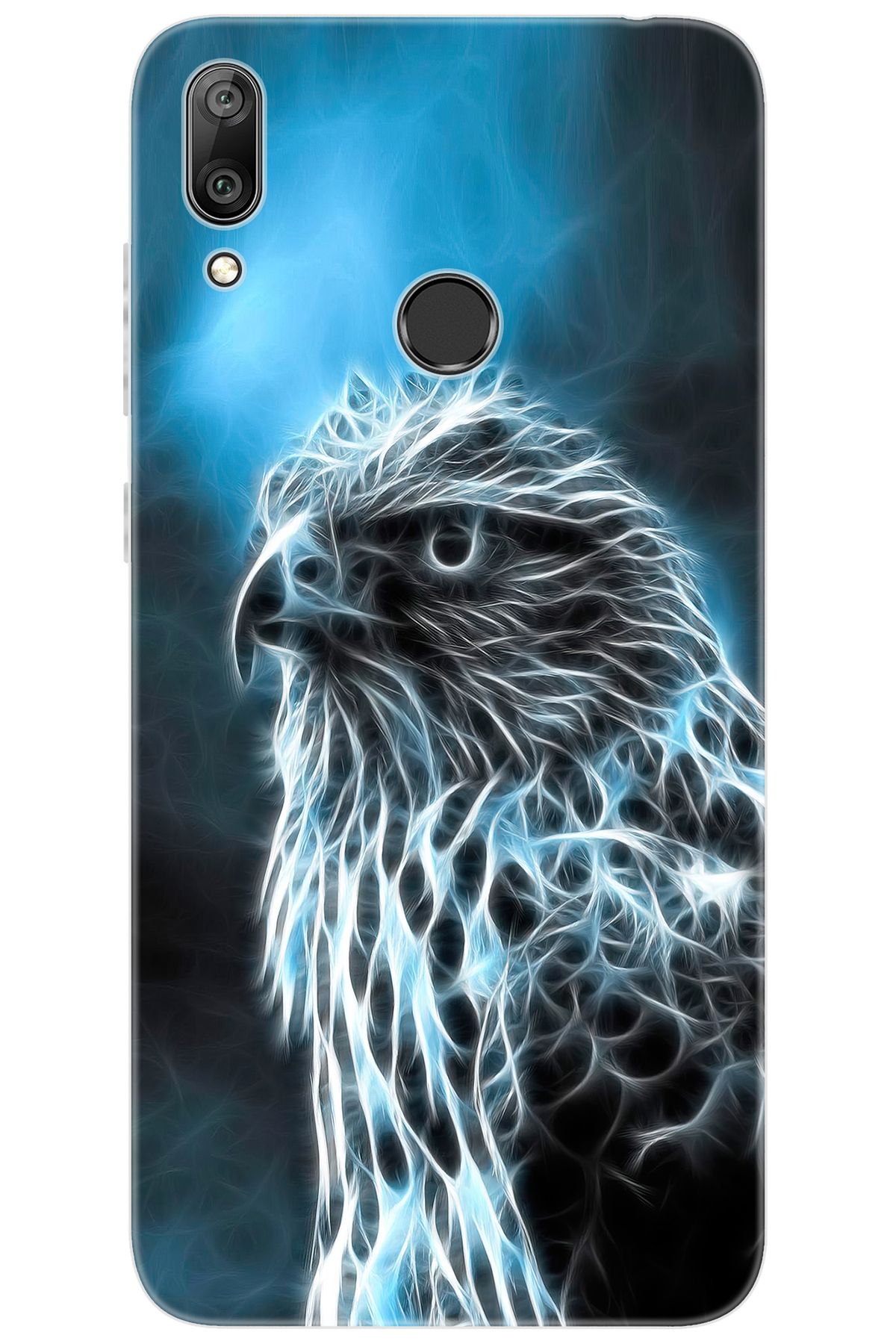 Ceppare Huawei Y7 PRO 2019 (DUB-LX2) Uyumlu Kılıf Desen Baskılı Silikon Şahin STK:196 CP-SrDu32E