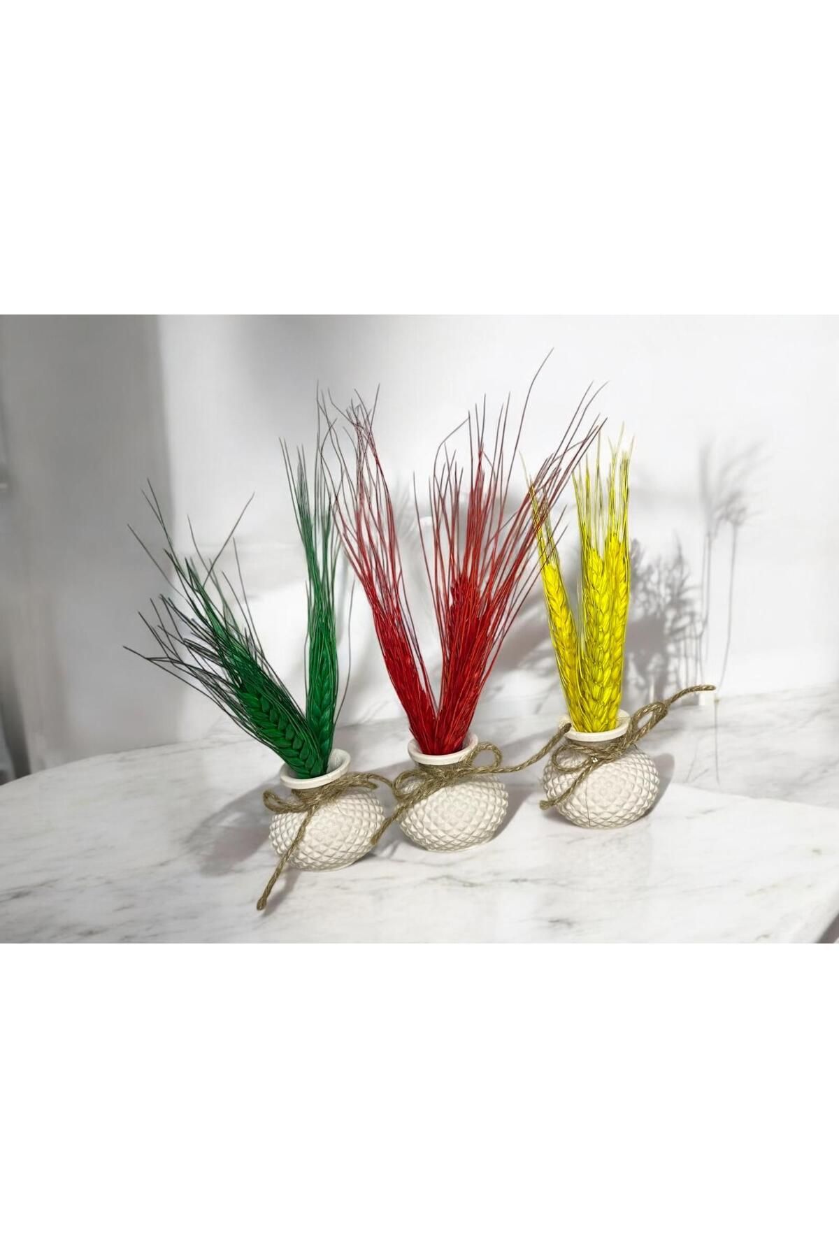 MelDef Üçlü Dekoratif Mini Set Çiçekli