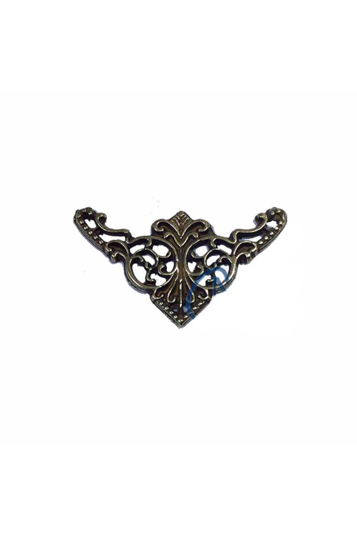 OEM Dekoratif Köşe Süsü, Köşelik - Küçük, 19x34mm, Antik, 1 Adet