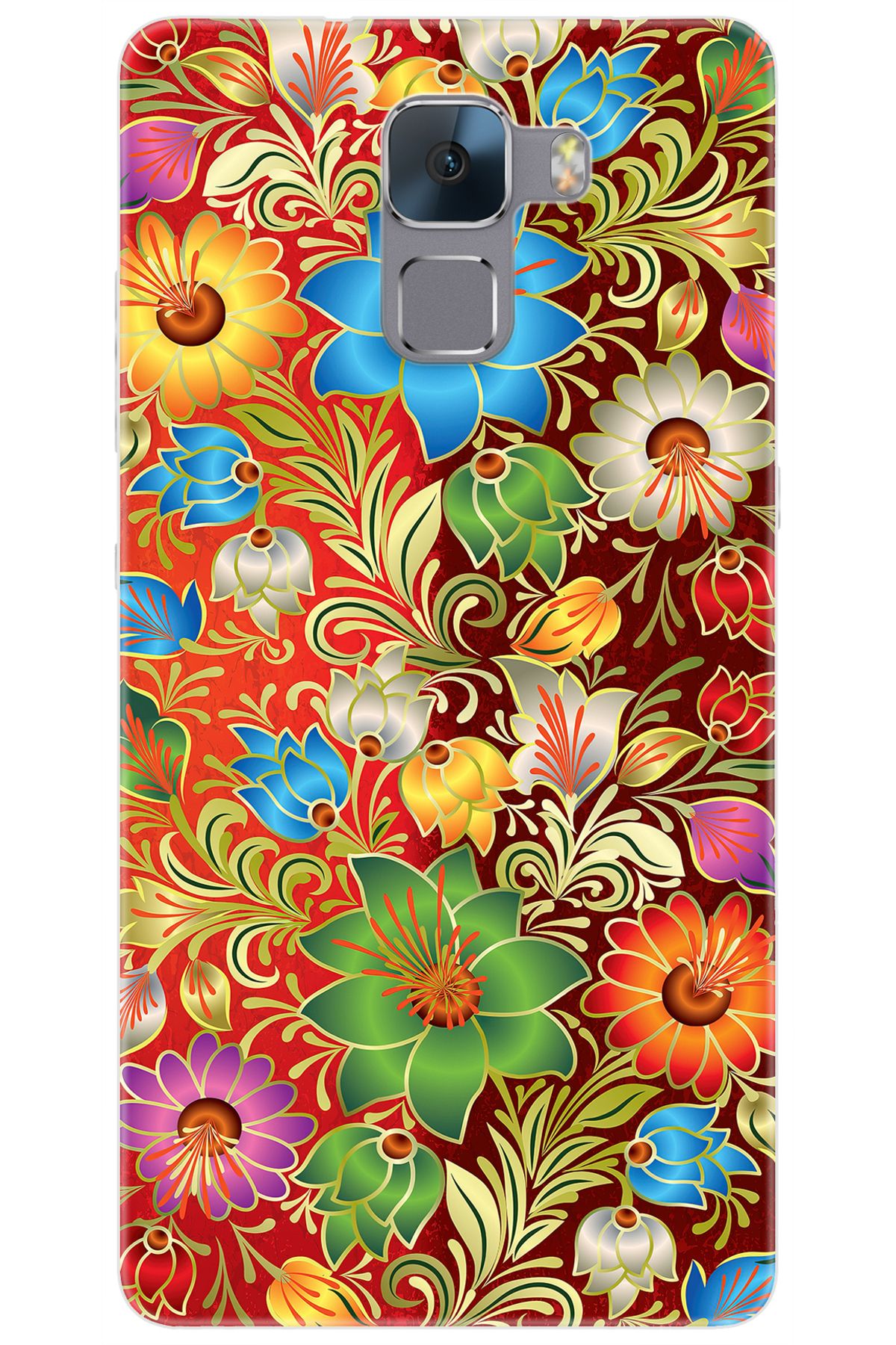 Ceppare Huawei Honor 7 (PLK-L01) Uyumlu Kılıf Desen Baskılı Silikon Çiçekler Serisi STK:532 CP-lGqr0OT