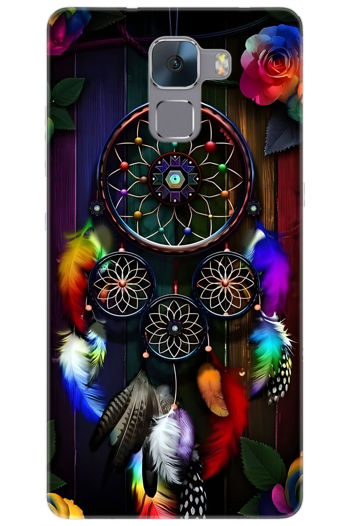 Ceppare Huawei Honor 7 (PLK-L01) Uyumlu Kılıf Desen Baskılı Silikon Düş Kapanı STK:704 CP-1i9A8vn