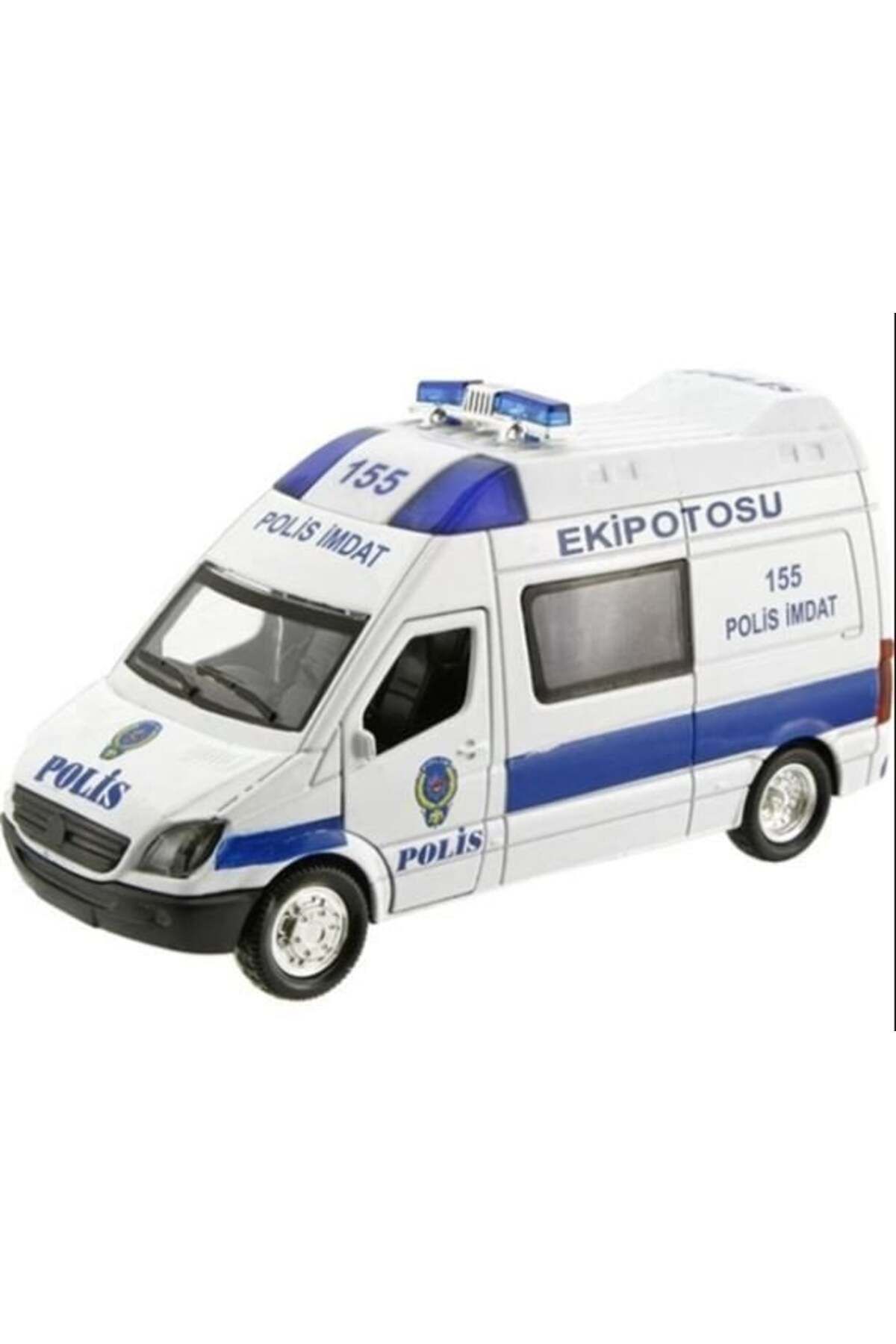 OEM Çek Bırak Metal Sesli Ve Işıklı Polis Minibüsü
