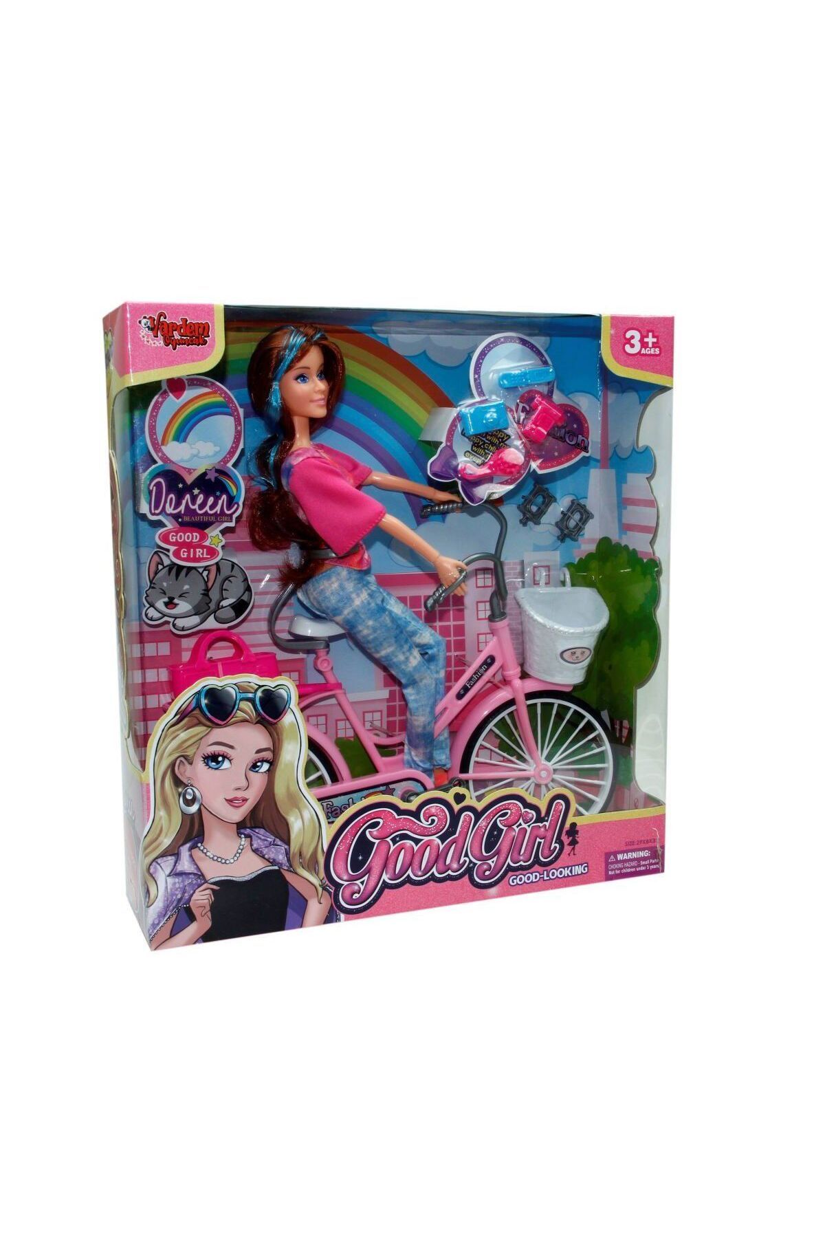 OEM WG-66760 Kutulu 29cm Akesuarlı Bisikletli Bebek
