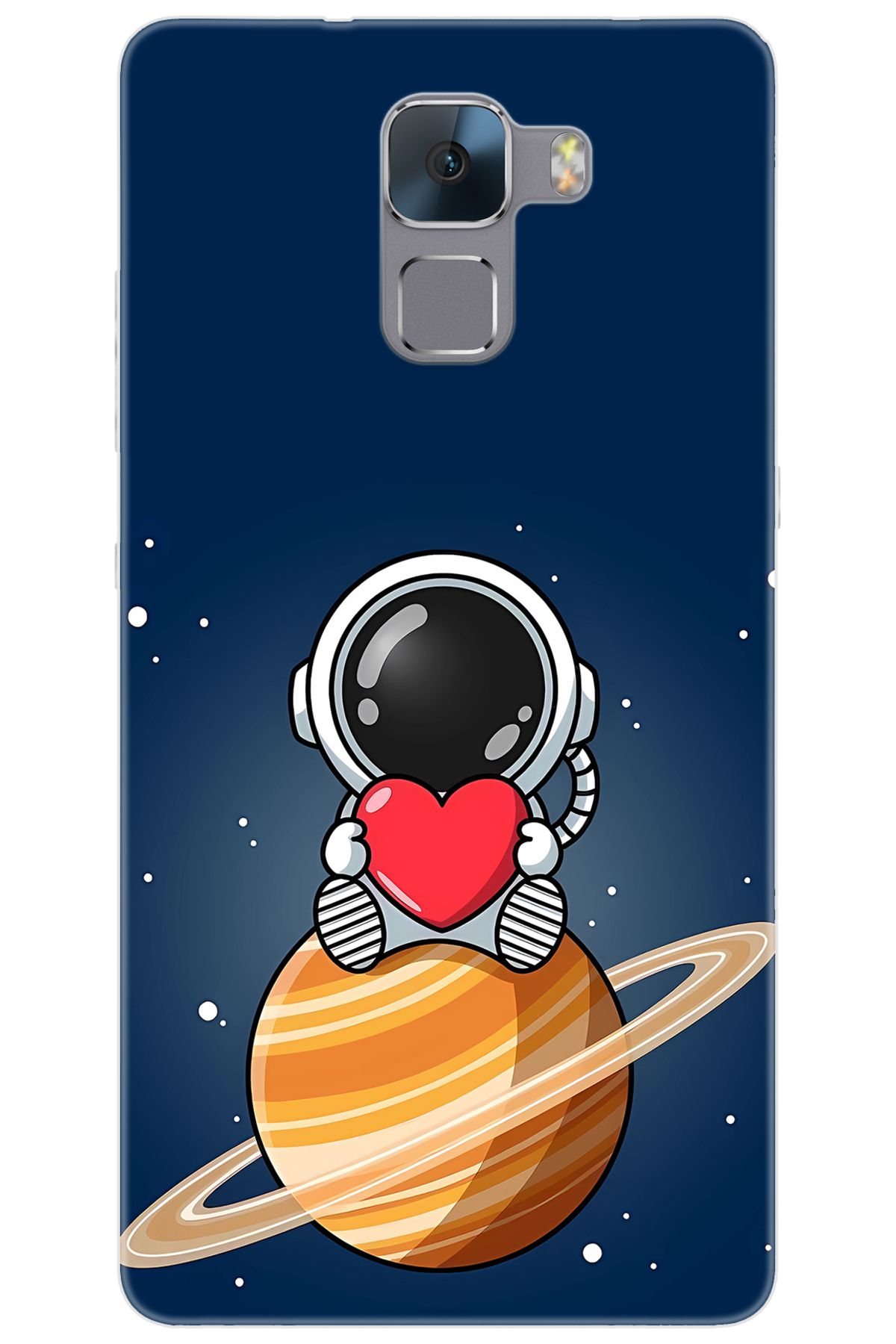 Ceppare Huawei Honor 7 (PLK-L01) Uyumlu Kılıf Desen Baskılı Silikon Astronot STK:697 CP-kcevqXw