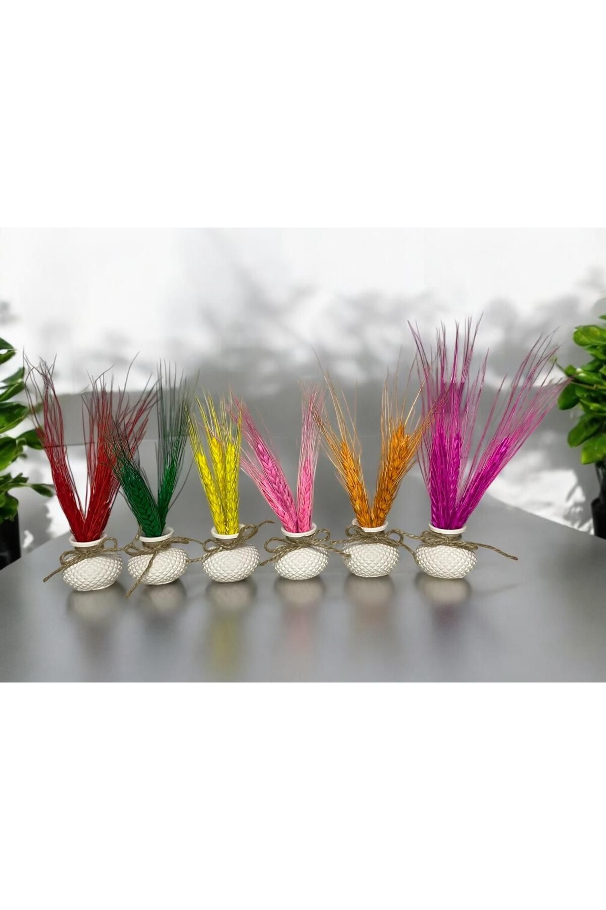 MelDef Altılı Dekoratif Mini Set Çiçekli