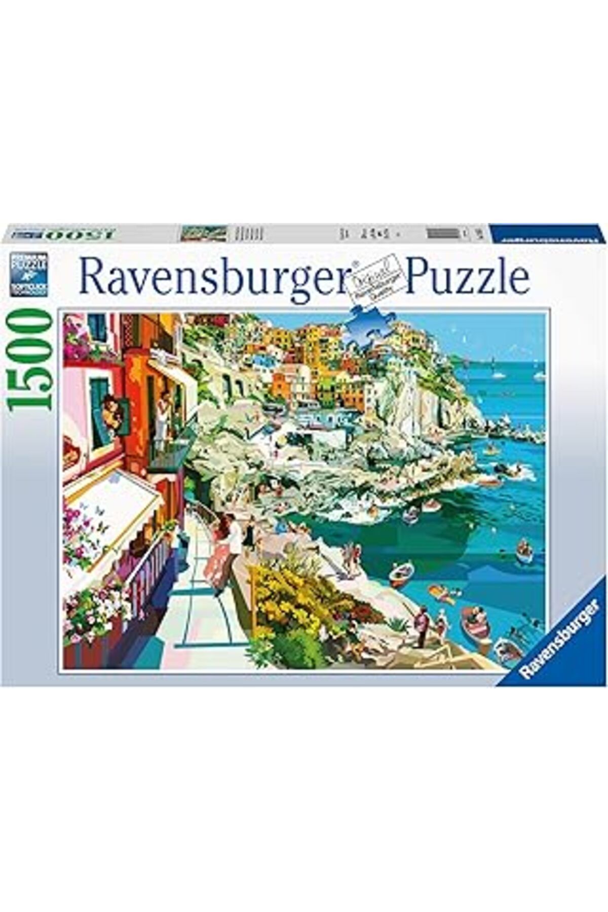 karadağsb Ravensburger 1500 Parçalı Puzzle Romantik Sahil, Renkli
