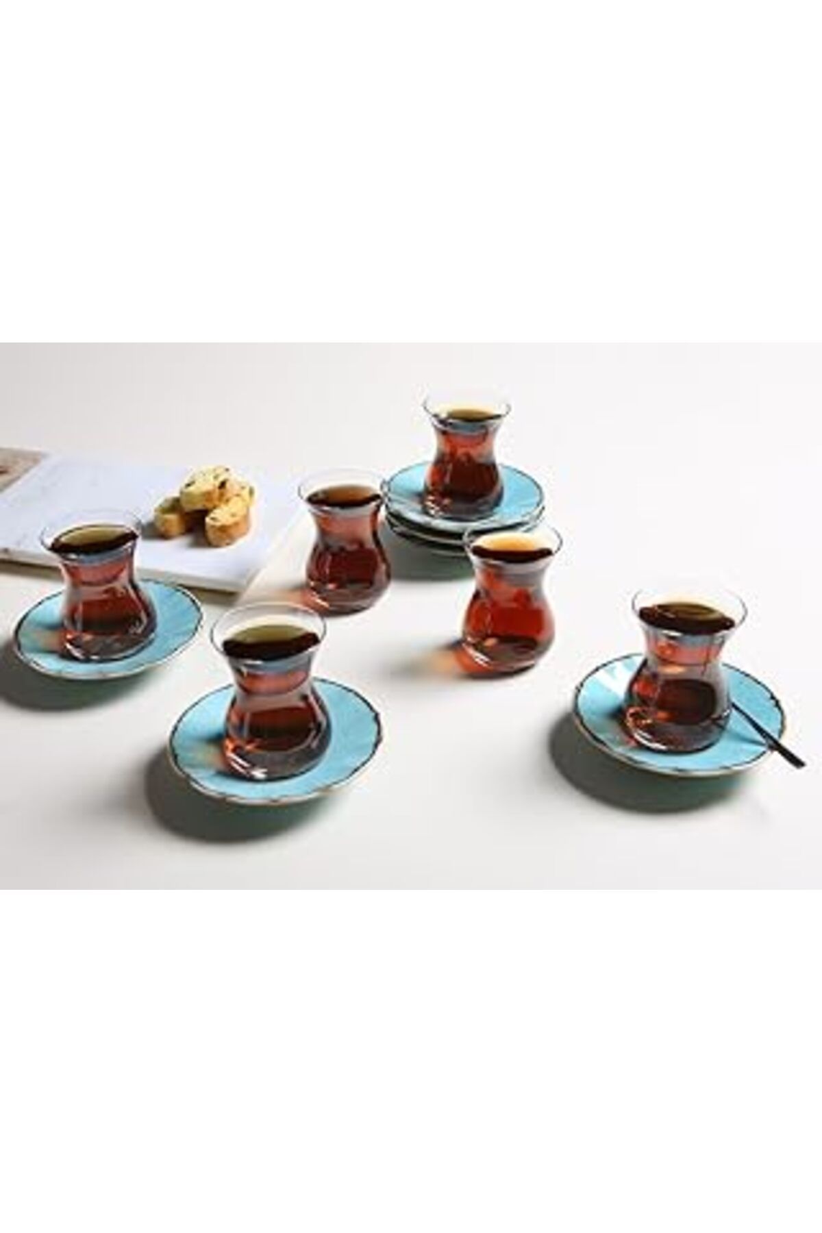 Mu Art Porland Seasons Turkuaz 6 Kişilik Çay Takımı