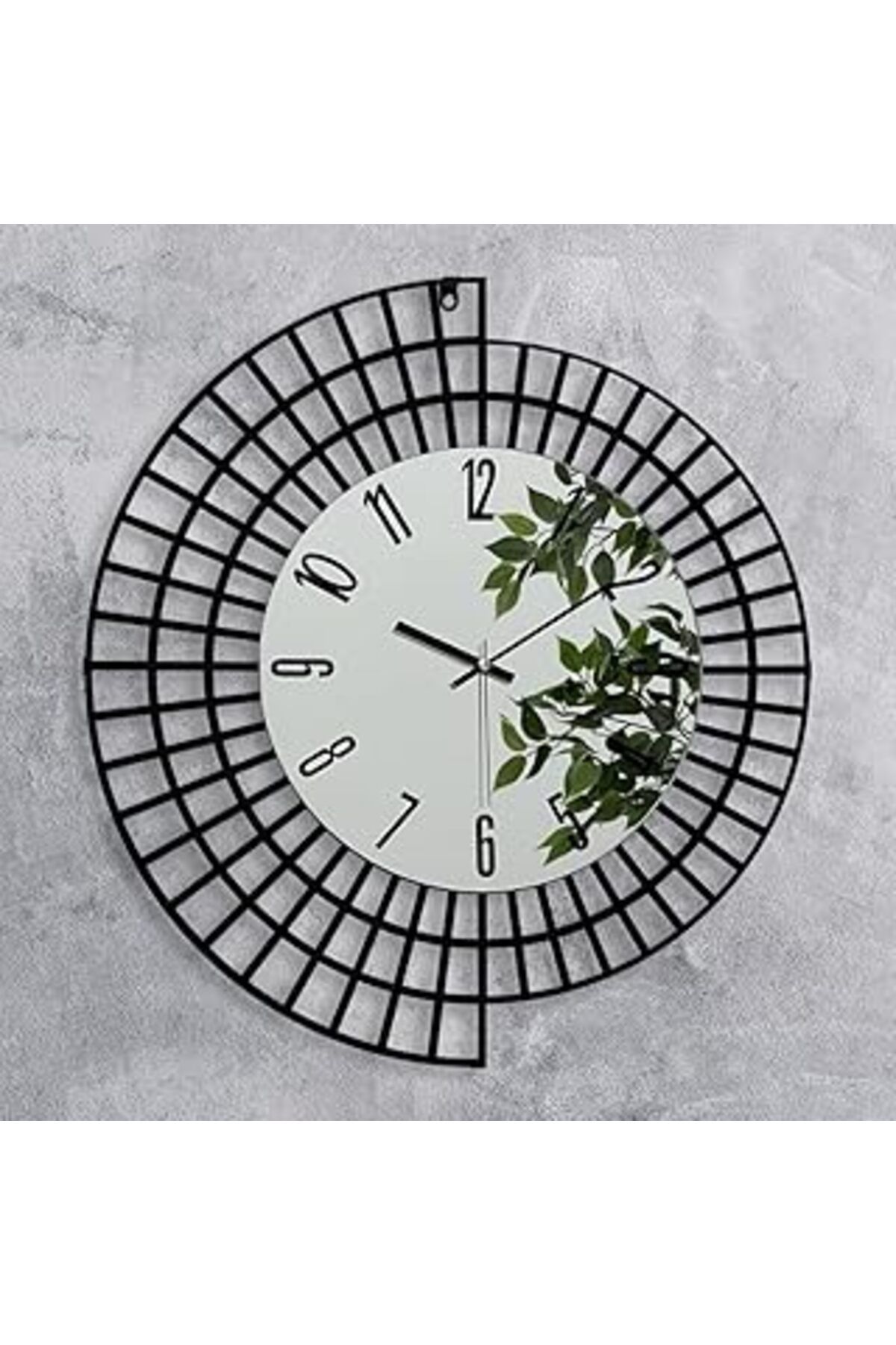 karadağsb Emores 60 Cm Metal Çerçeve Ayna Gövde Dekoratif Duvar Saati