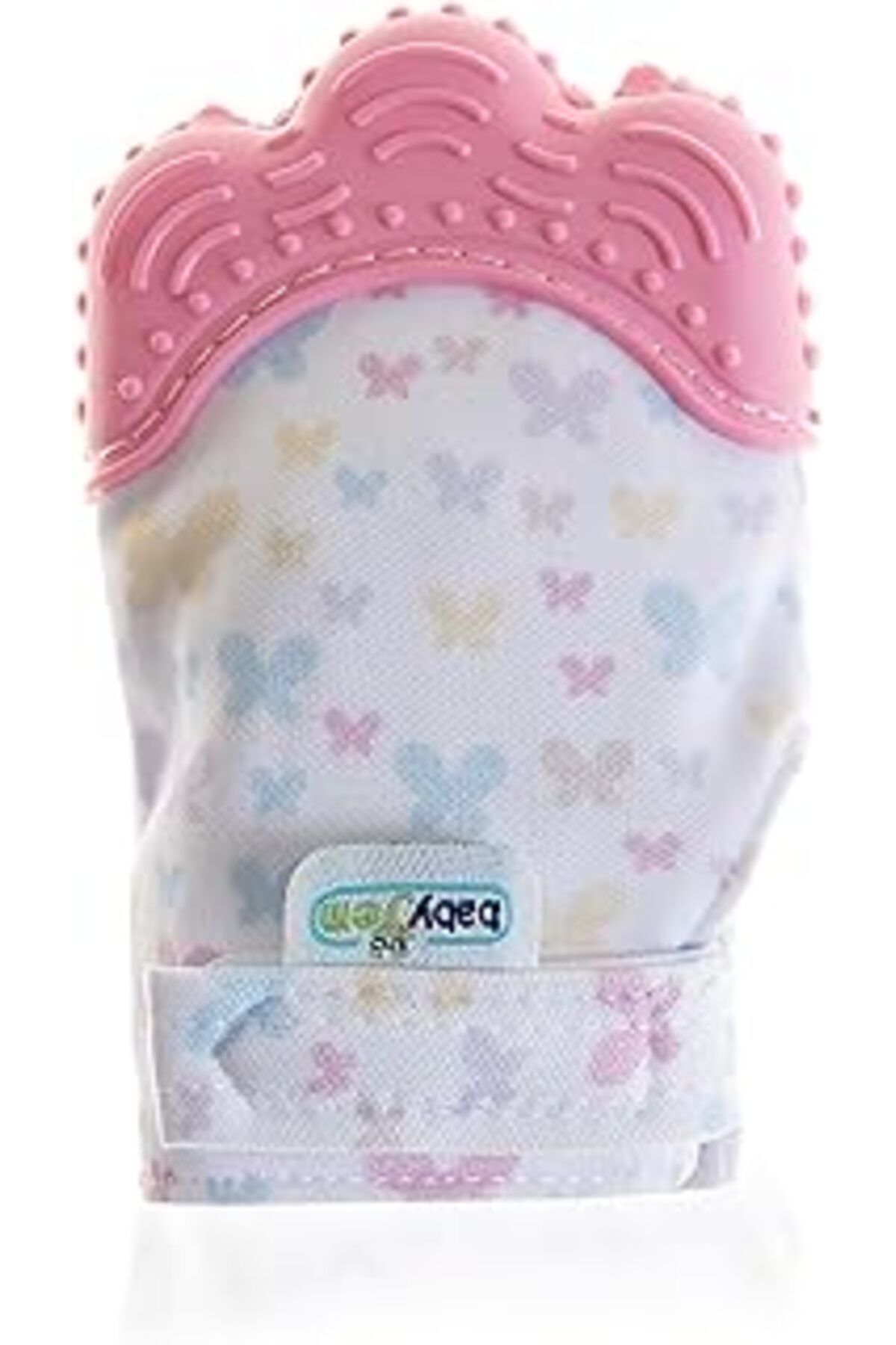 NZM TİCARET Babyjem Diş Kaşıyıcı Eldiven, Pembe