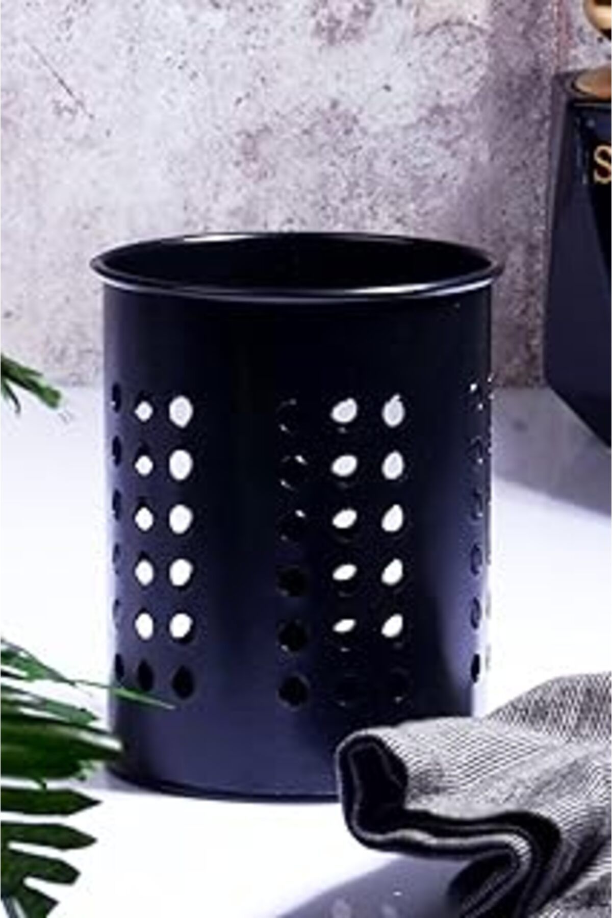 karadağsb Porselen Diyarı Metal Siyah Kaşıklık
