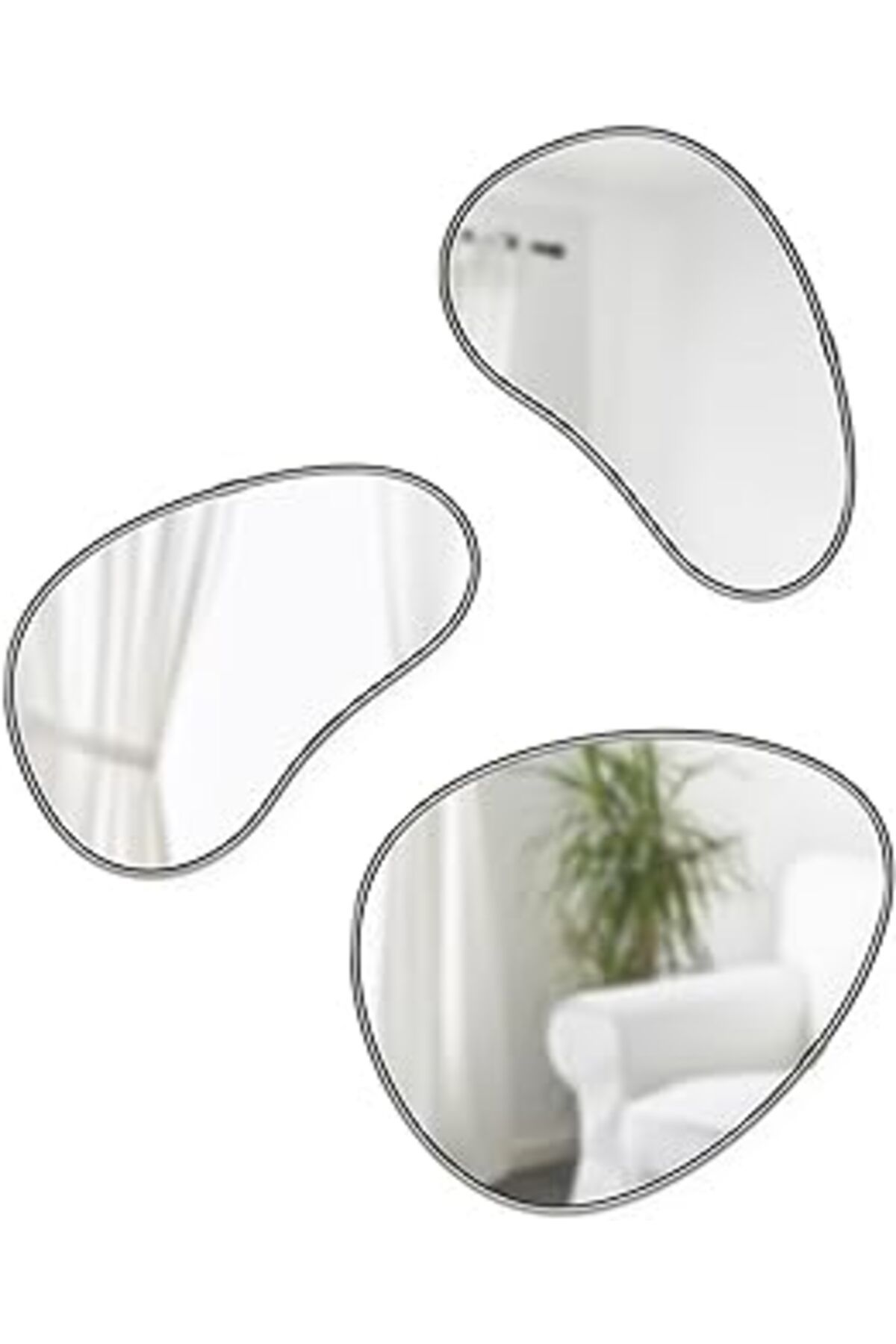 karadağsb Umbra Hubba Çakıl Aynaları, 3'Lü Set, Titanyum