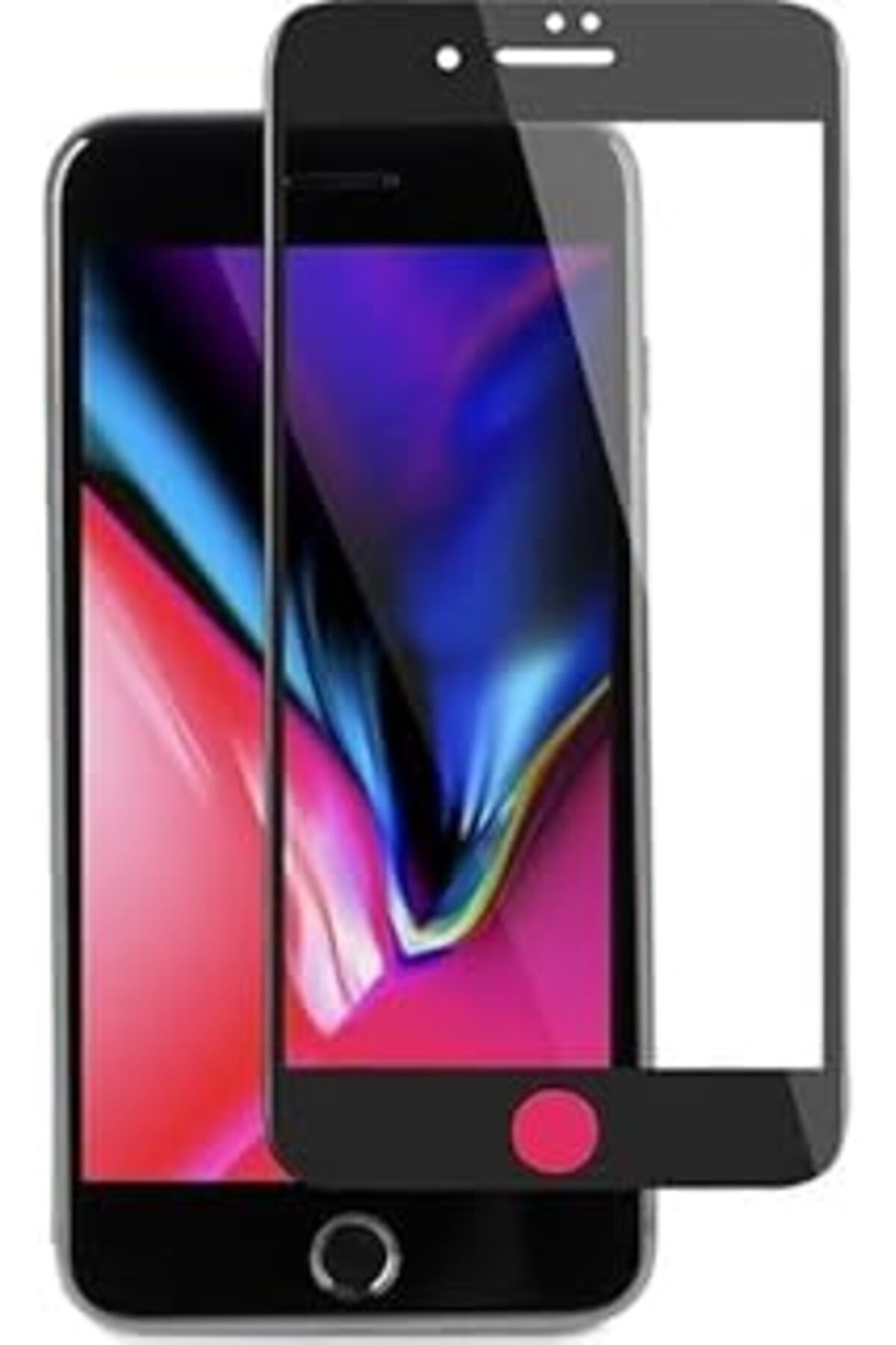 Pİ GLOBAL Toprak Bilişim Iphone 7/8 Uyumlu 6D Ekran Koruyucu (Tamperli Cam) Siyah…