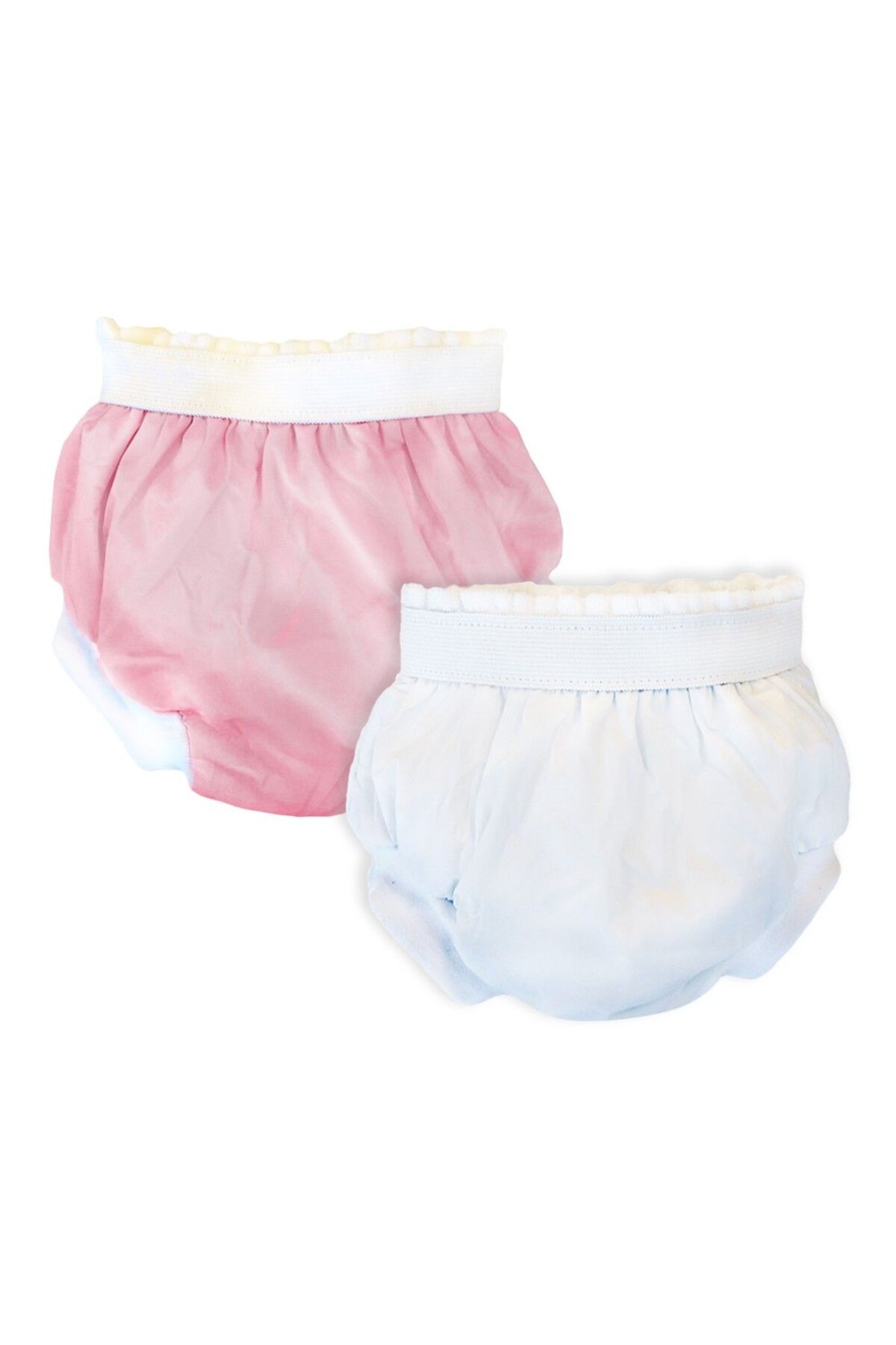 KAMELYA DESİGN Sema Baby 2'Li Lüks Alıştırma Külodu 10-15 Kg - Beyaz/Pembe