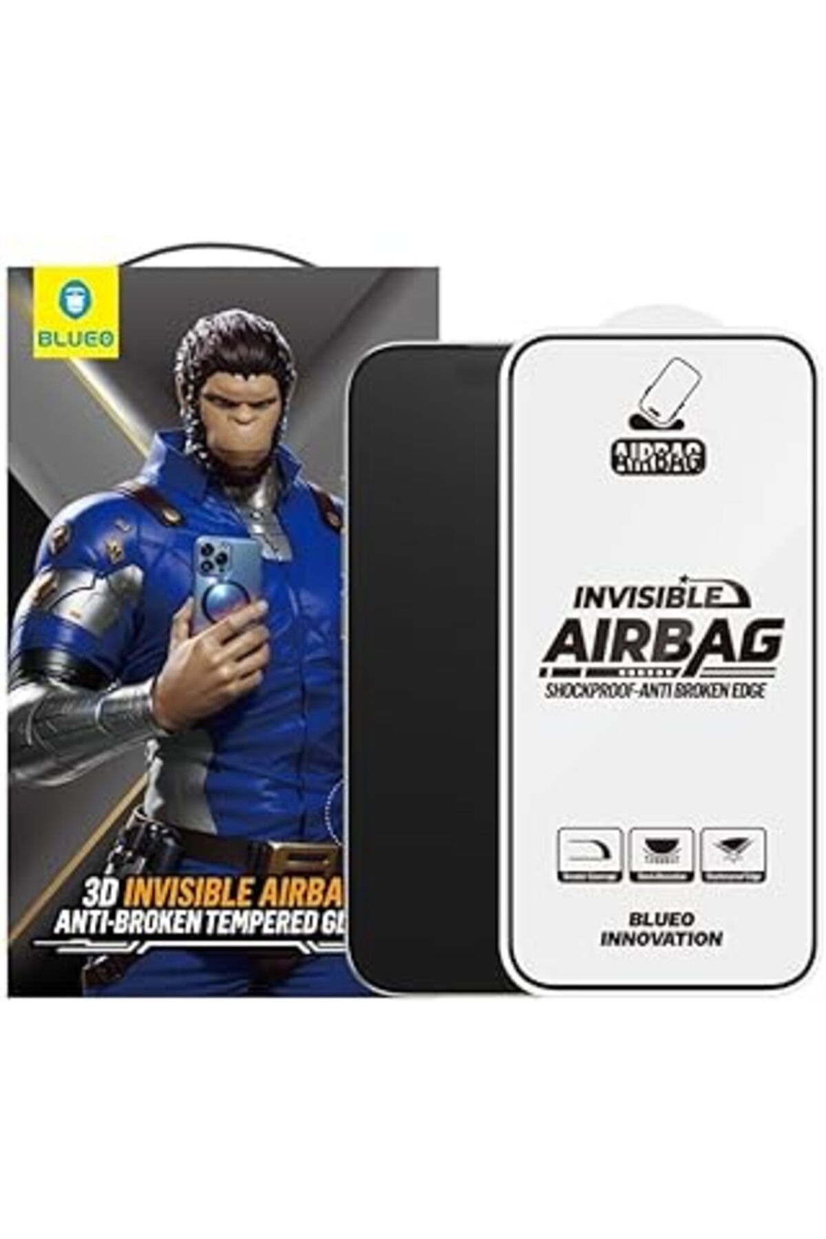 jupiter global bazaar Blueo Iphone 15/16 / 16 Pro / 16 Pro Max 3D Invisible Airbag Cam Ekran Koruyucu (Iphone 15/16)