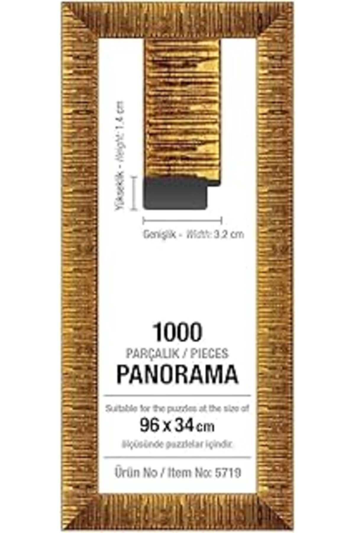 Hepta Collection Art Puzzle Çerçevesi 1000 Parça Panorama Altın 96 X 34 Cm, 30 Mm, Puzzle Çerçevesi