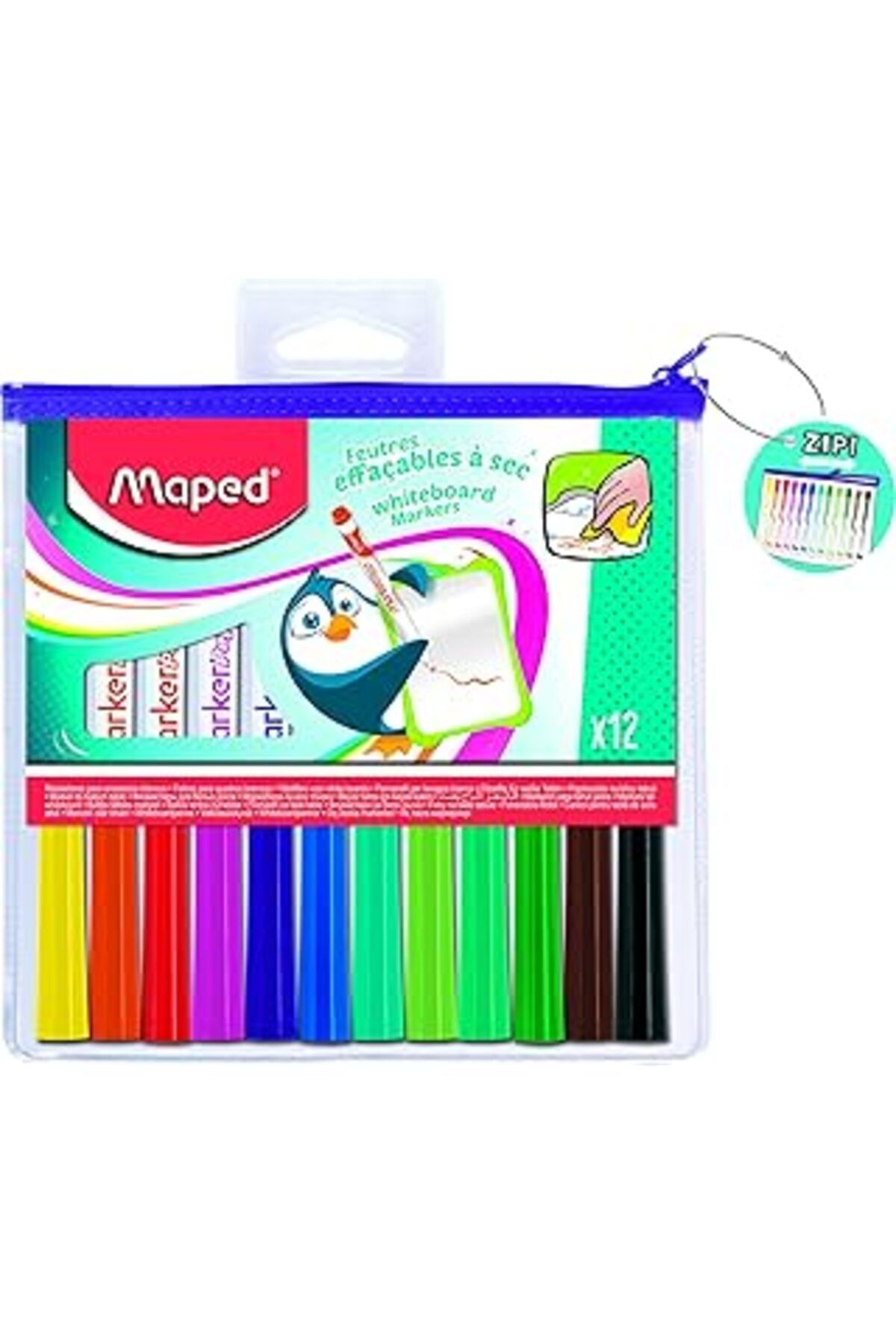 Pazarcan Maped Beyaz Tahta Keçeli Kalemi- Farkli Renklerde