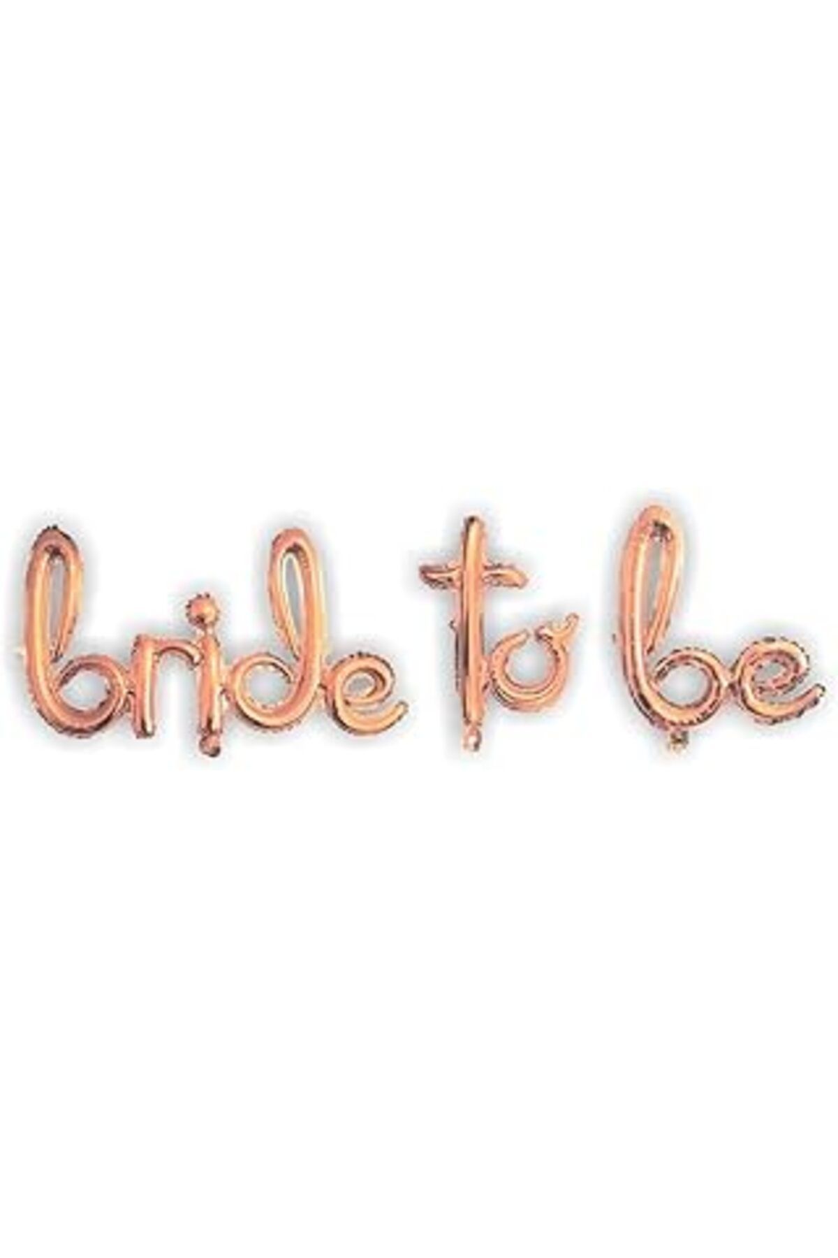 karadağsb Parti Vitrini Bride To Be El Yazısı Rose Gold Renk Folyo Balon