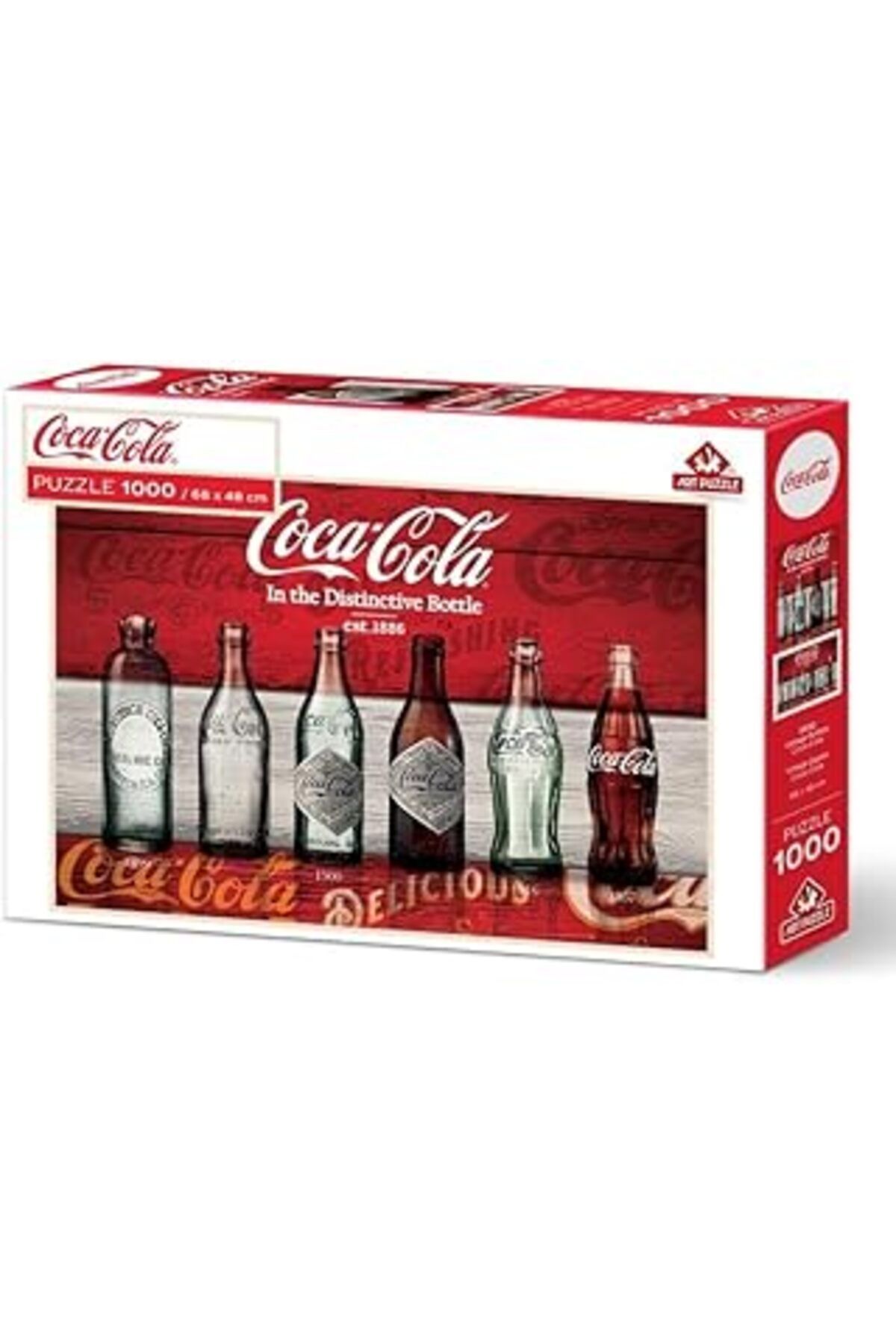 karadağsb Art Puzzle Vintage Şişeler, Coca-Cola-1000 Parça Puzzle
