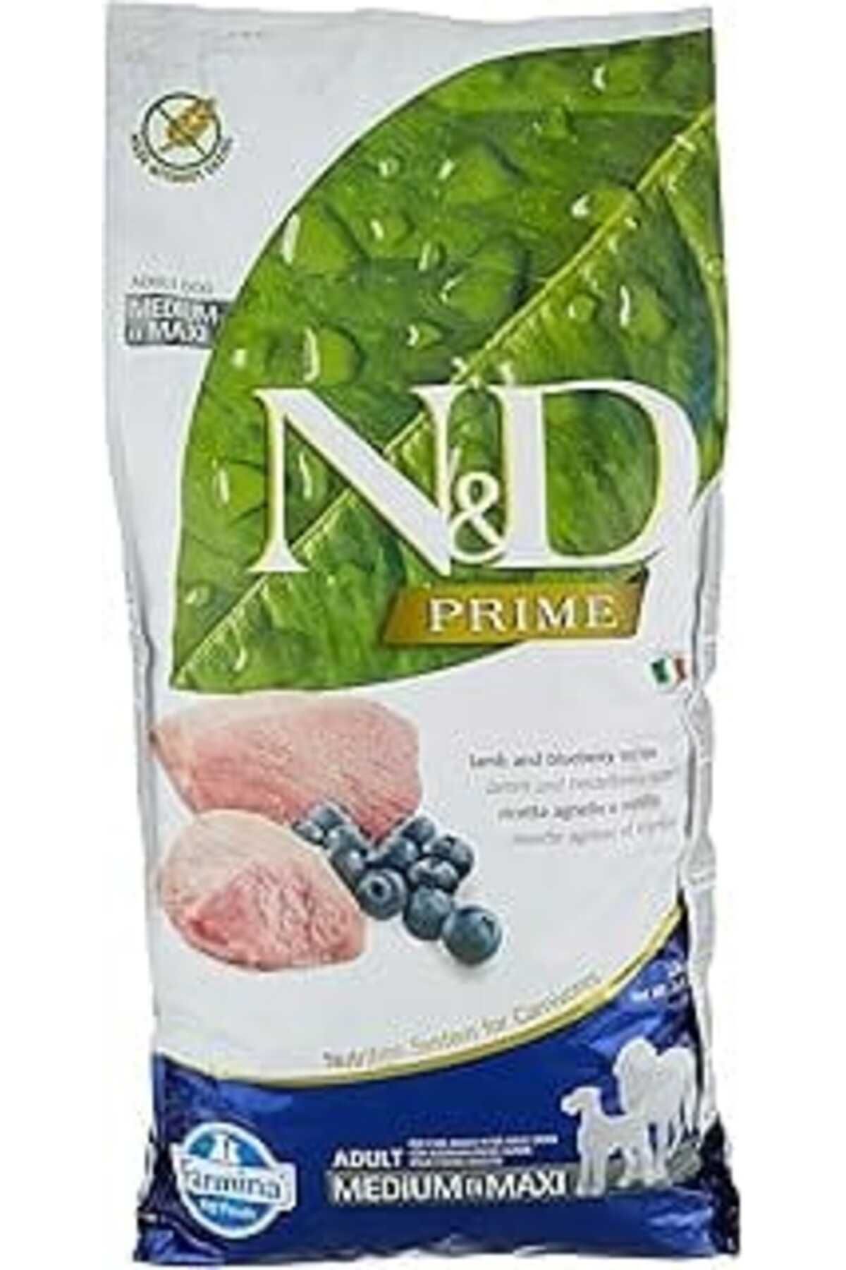 karadağsb N&D Prime Tahılsız Köpek Kuzu & Yabanmersini Yetişkin Medium & Maxi 12 Kg