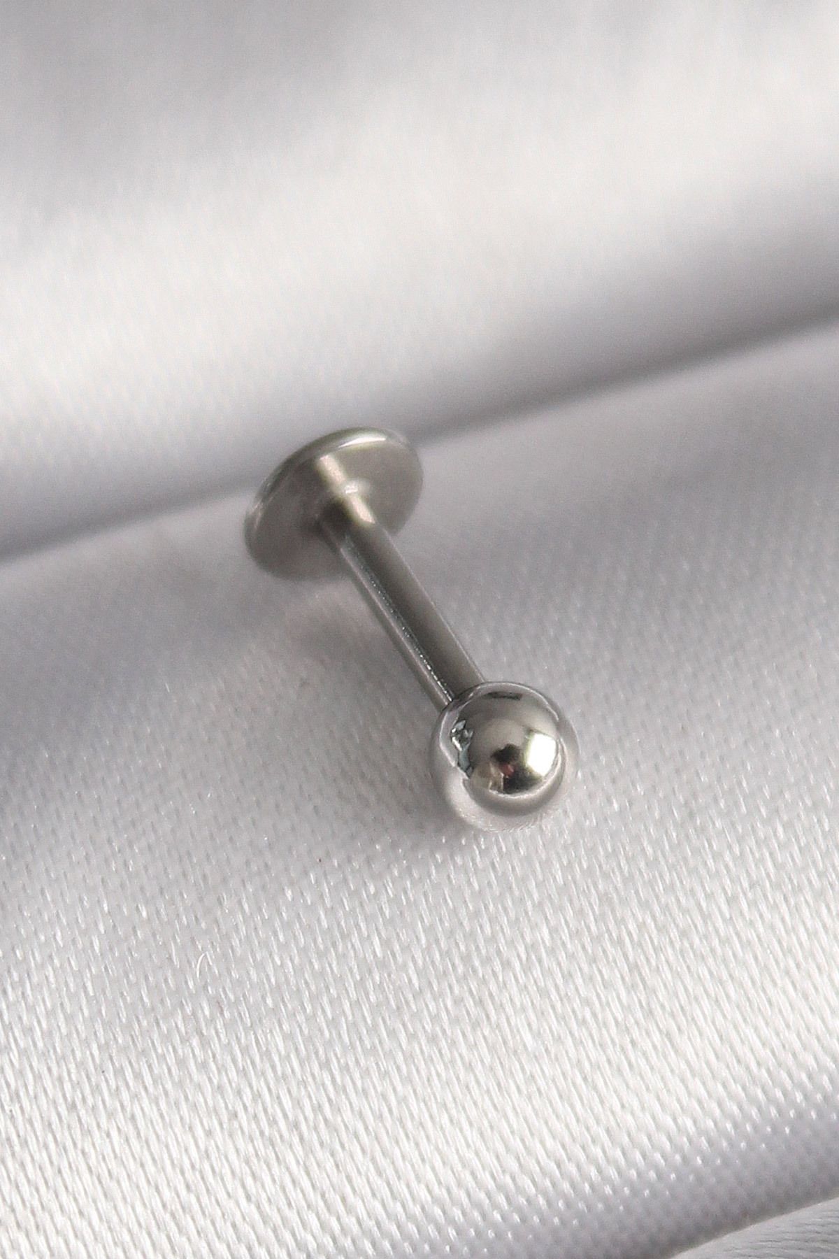 robotrend 316L Çelik Gümüş Renk Topçuk Piercing