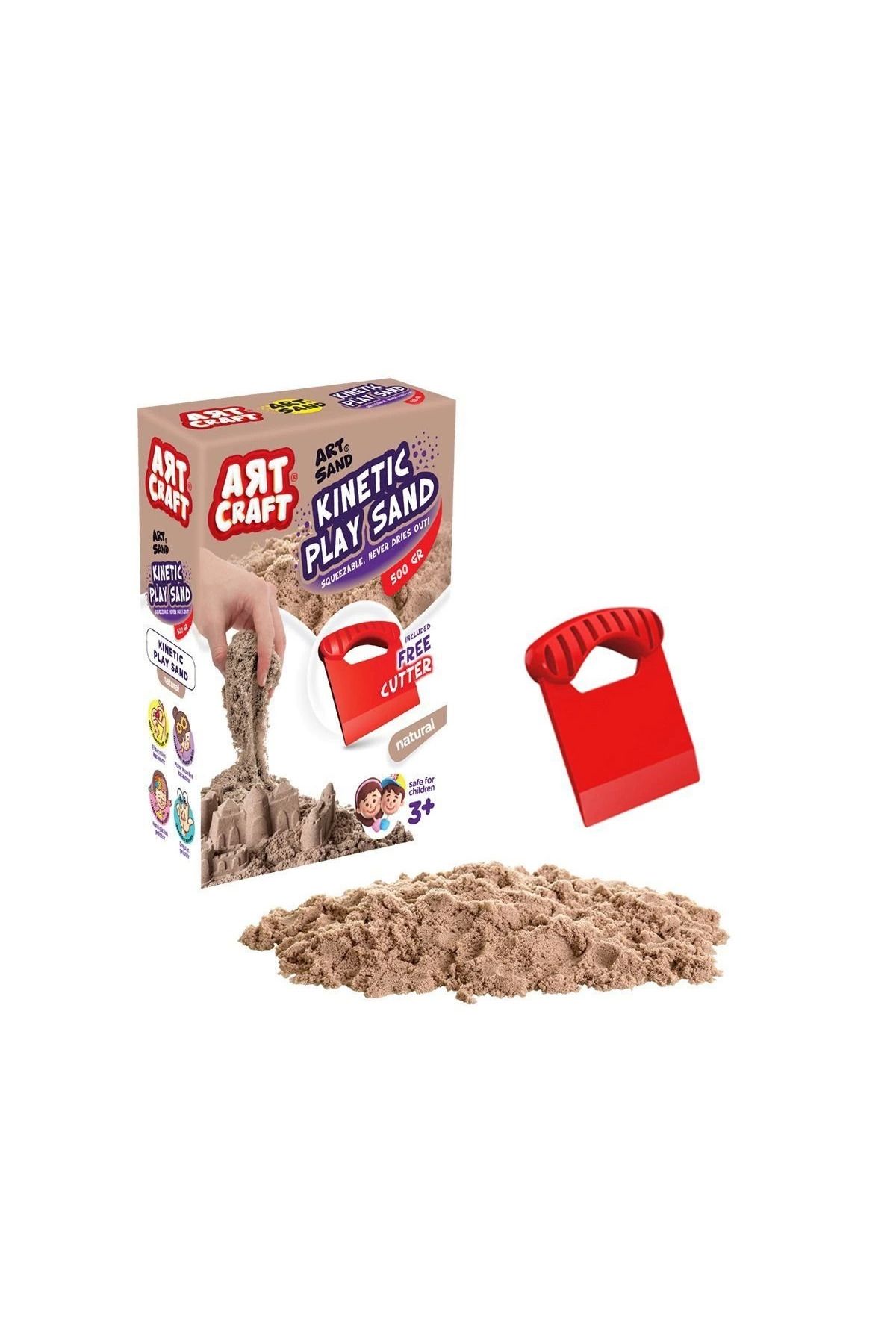 Eldenör 03685 Aksesuarlı Naturel Kinetik Oyun Kumu 500 Gr