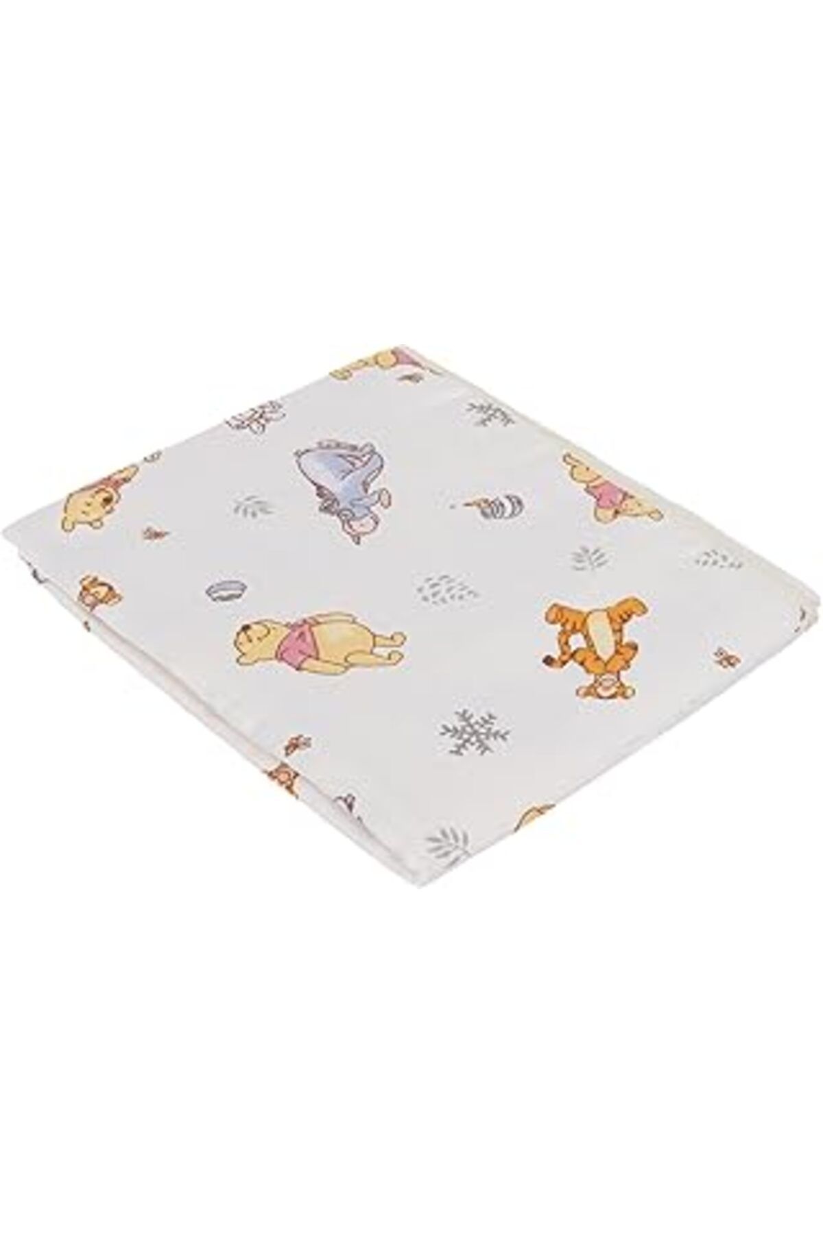 NZM TİCARET Taç Disney Winnie Lisanslı Karakter Baskılı%100 Pamuk Bebek Battaniye, Çok Renkli, 90X110 Cm