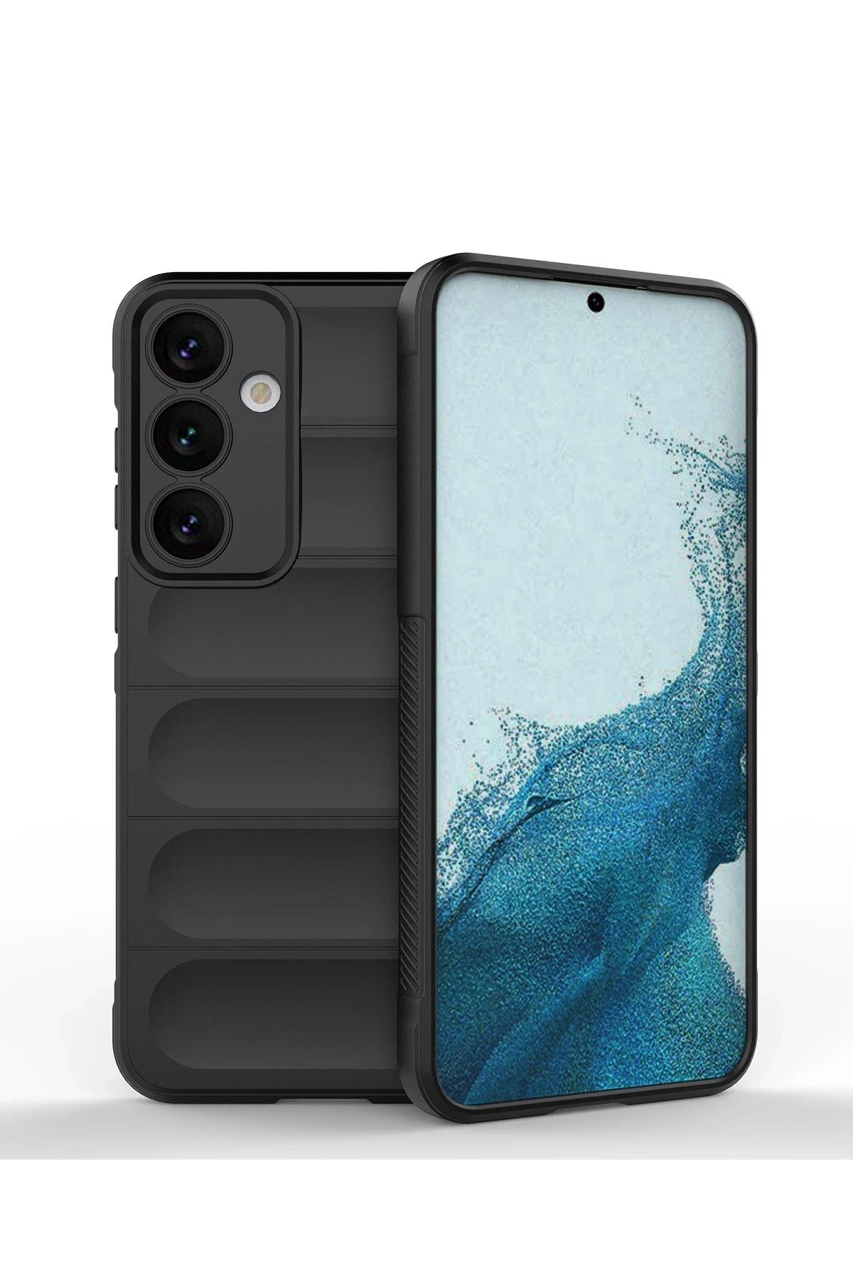 NewFace Galaxy S24 Uyumlu  Kılıf Optimum Silikon - Siyah YNSMR