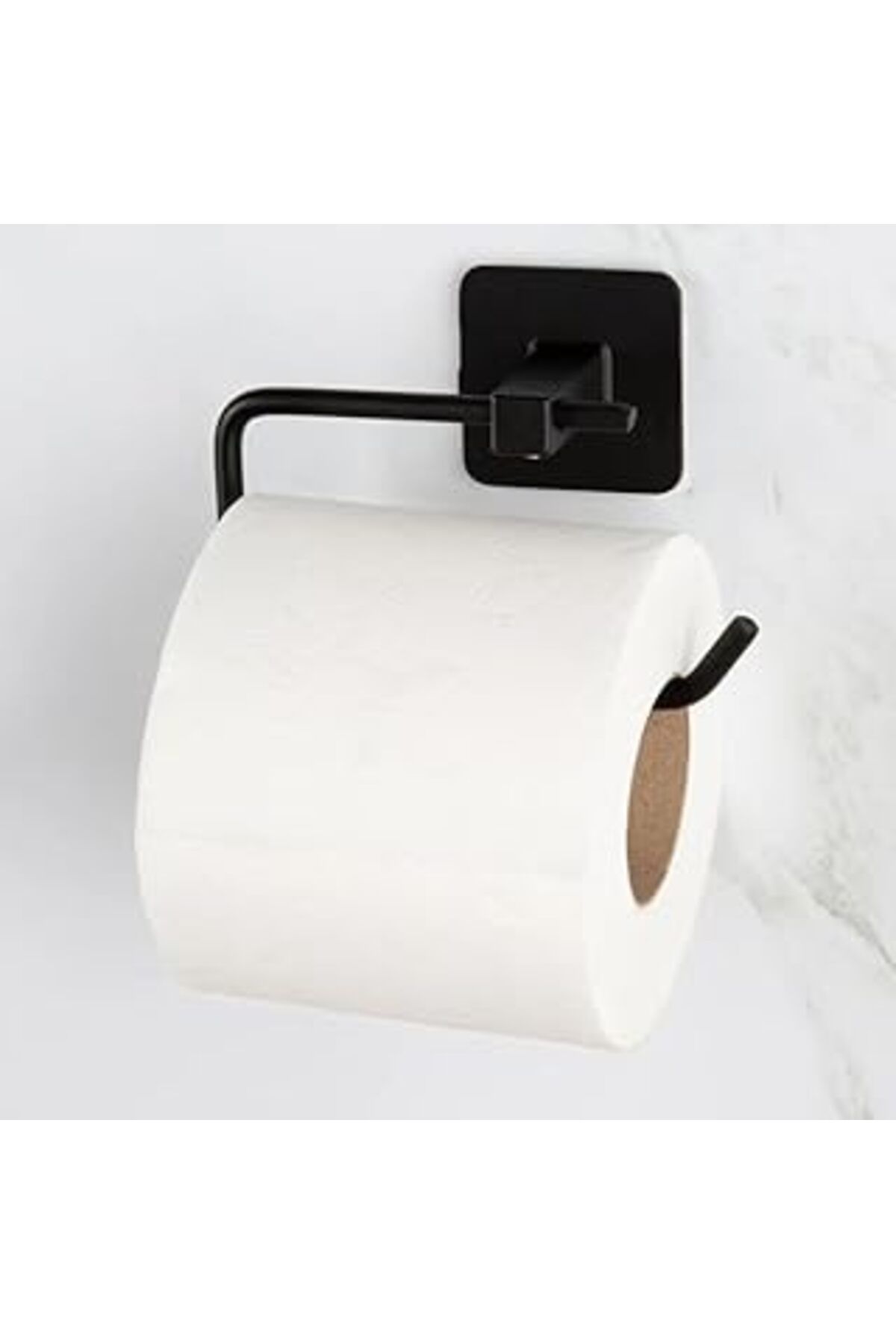 Mu Art Ahşap Jouis Tuvalet Kağıdı Askısı Yapışkanlı Siyah Açık Tuvalet Kağıtlığı Wc Kağıtlık Tuvalet Kağıdı Askı