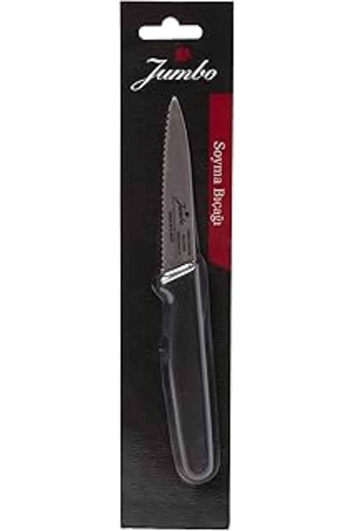 karadağsb Jumbo Practico Black Tırtıklı Soyma Bıçağı - 9Cm