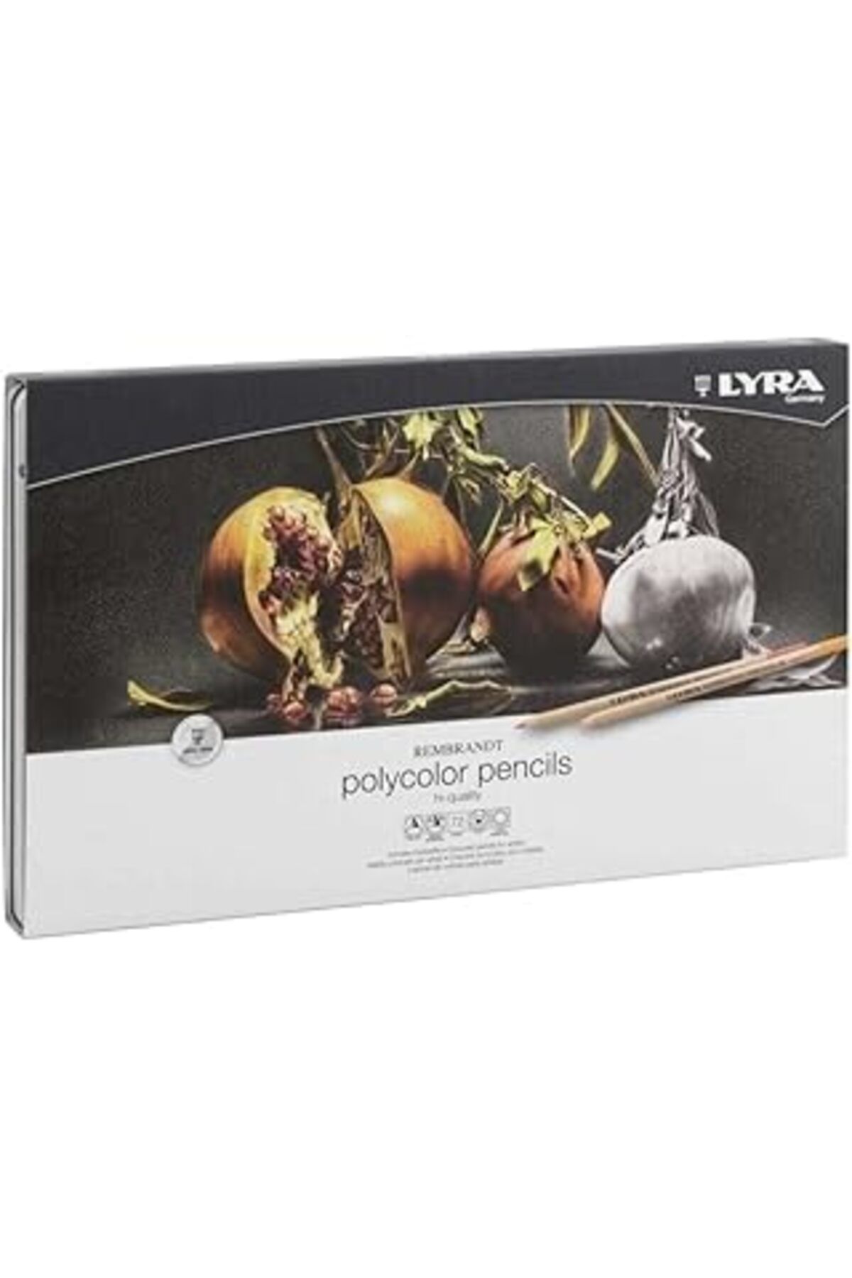 NETWORK ART LYRA Rembrandt Polycolor Kuruboya, 72'li Metal Kutu