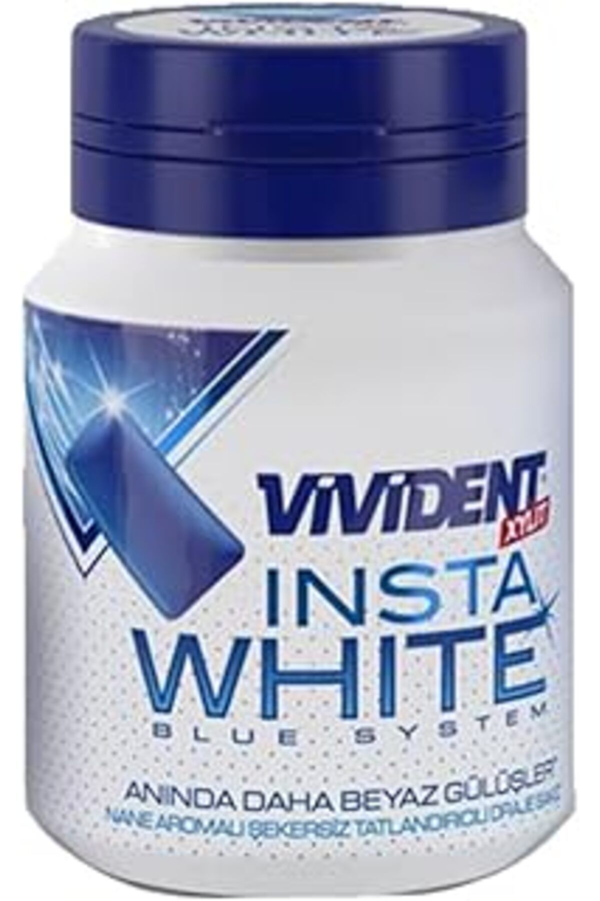 NZM TİCARET Vivident Insta White Nane Draje Şekersiz 63 Gr