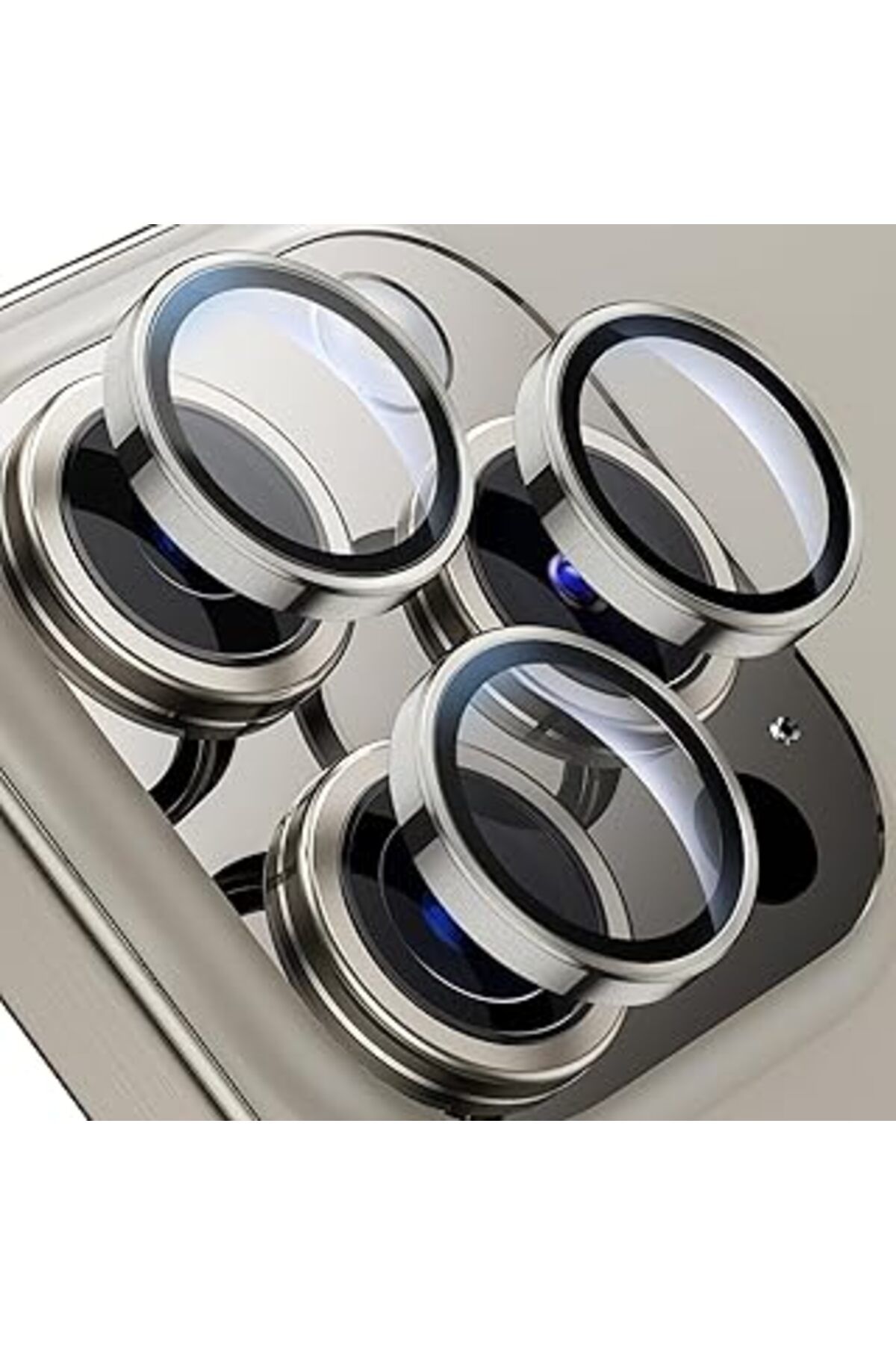 Pazarcan Merwish Apple Iphone 15 Pro Max Iphone 15 Pro Için Kamera Lens Koruyucu Kamera Koruyucu Ultra İnce
