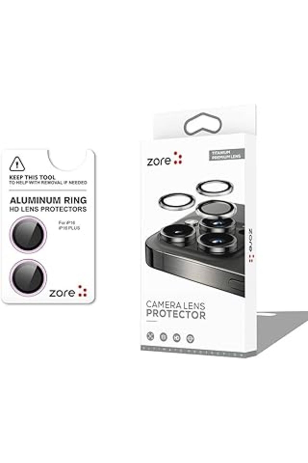 Hepta Collection Psr Aksesuar Zore Cl-12 Premium Safir Parmak İzi Bırakmayan Anti-Reflective Kamera Lens Koruyucu- A