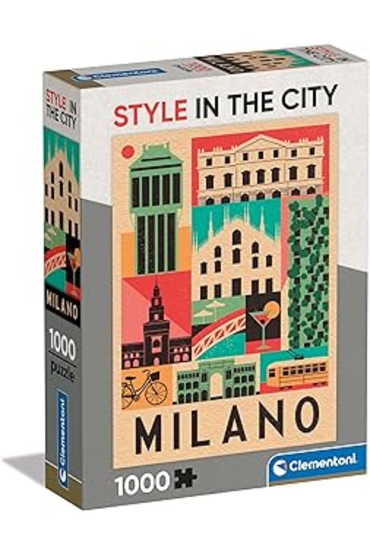 NZM TİCARET - 39842 - Style In The City Puzzle Milano - 1000 Pezzi - Puzzle Adulti, Puzzle Città, Illustrazioni