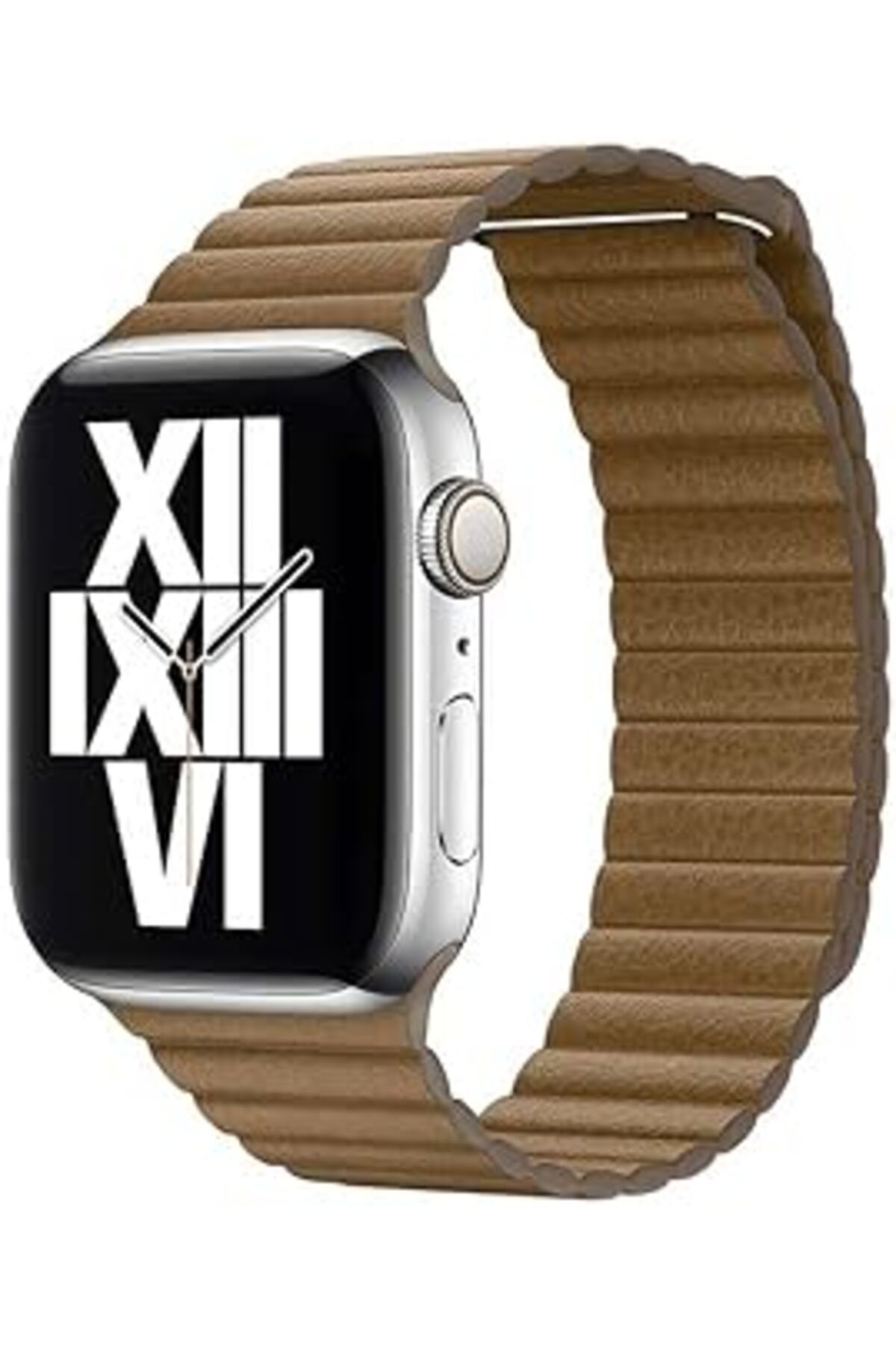 karadağsb Zore Apple İle Uyumlu Watch 38/40Mm Krd-09 Deri Lop Kordon Kahverengi