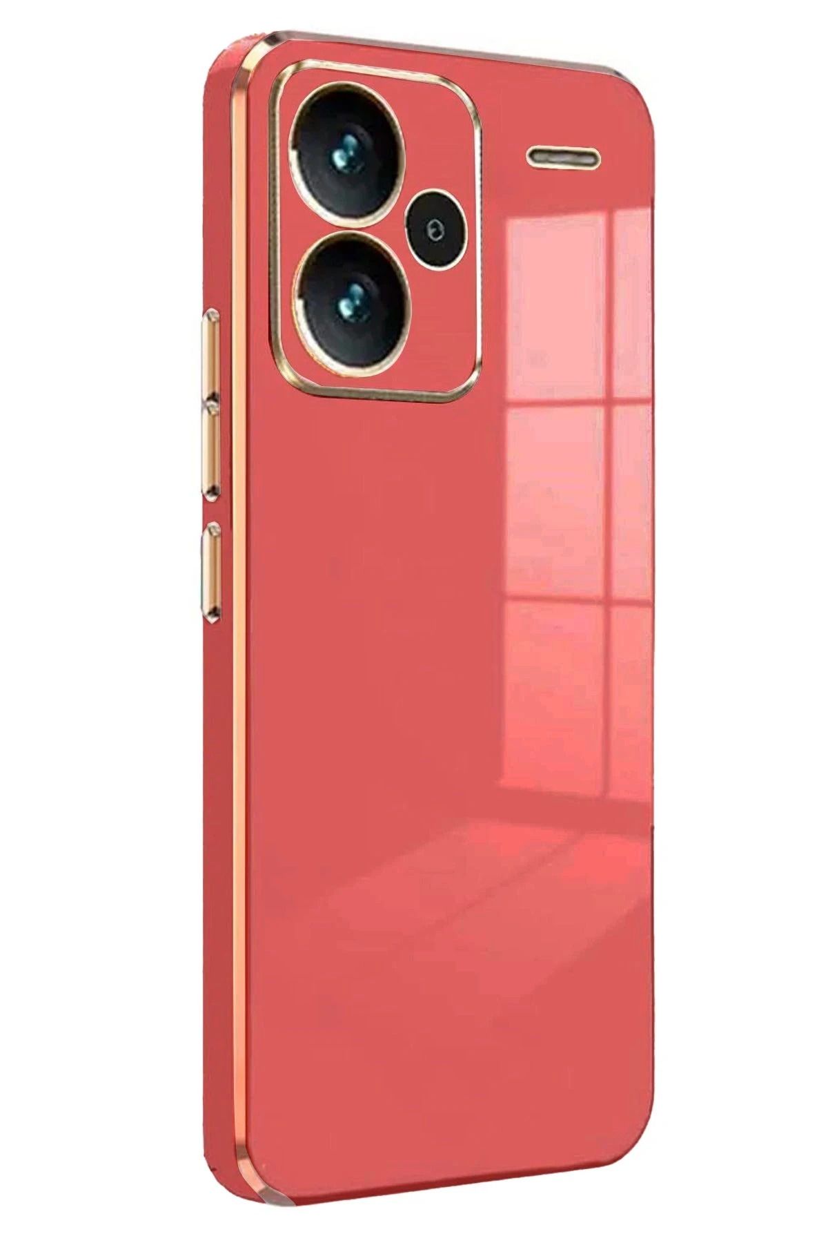 NewFace Xiaomi Redmi Note 13 Pro Plus Kılıf Volet Silikon - Kırmızı YNSMR