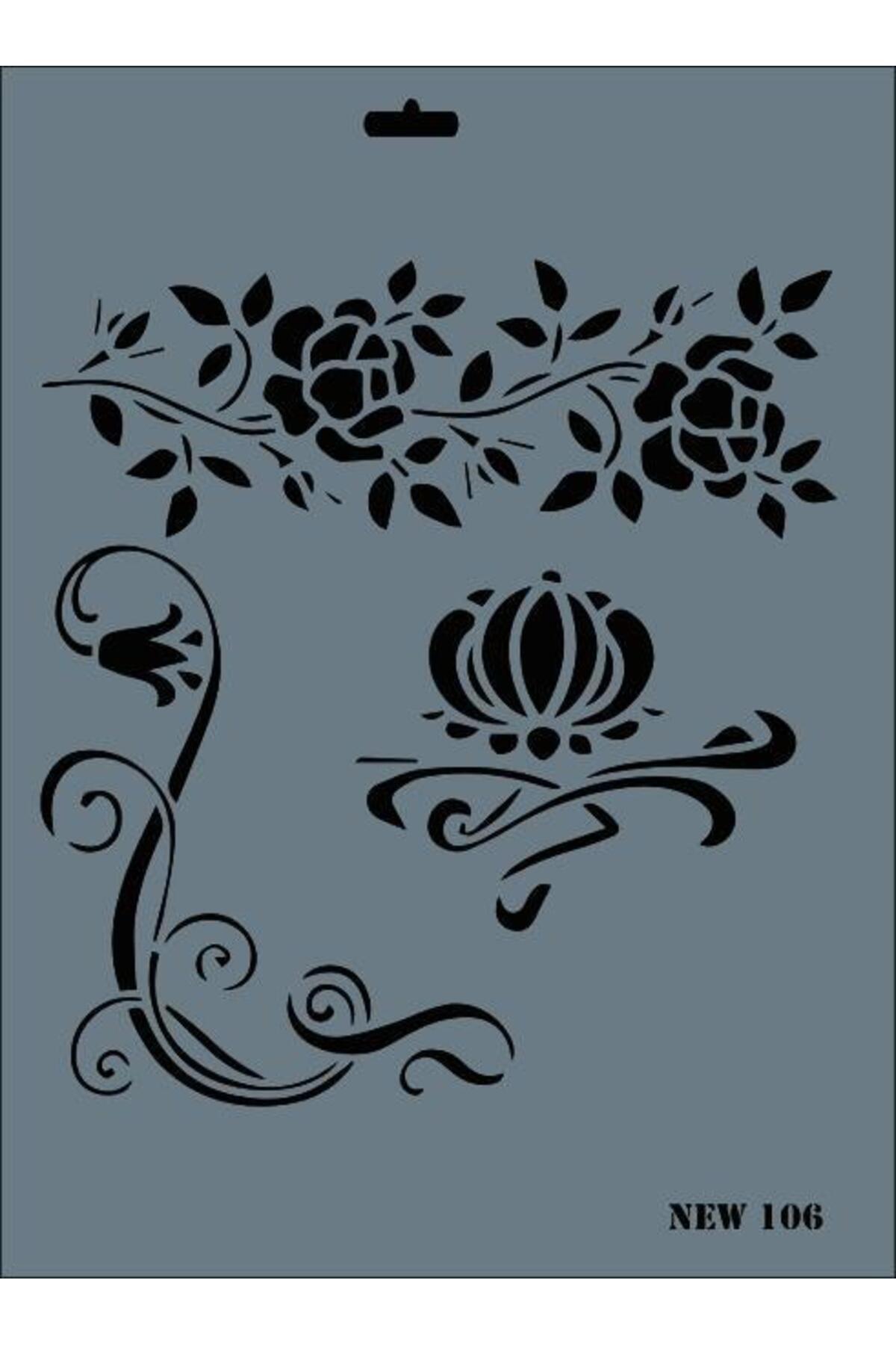 feifei Rich New Seri N-106 Stencil 35X25 Cm