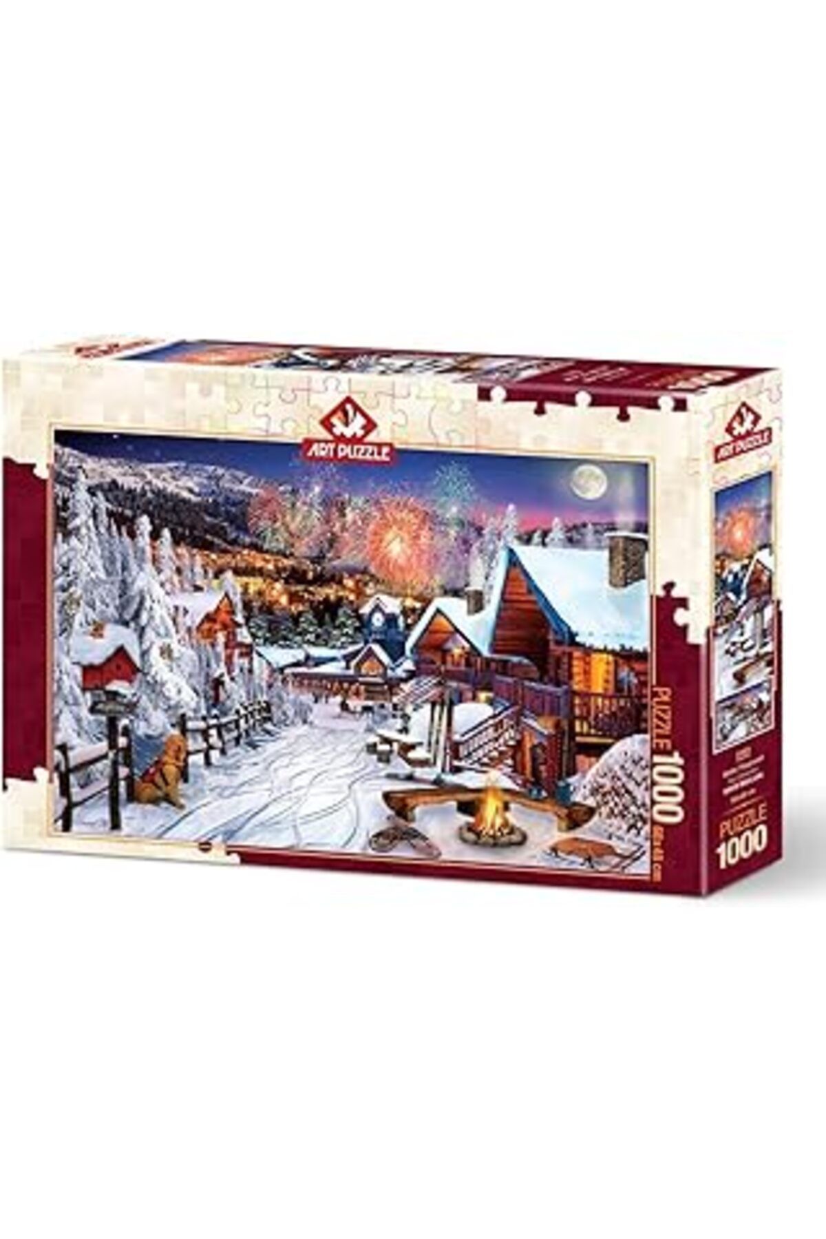 karadağsb Art Puzzle Kış Eğlencesi 1000 Parça Puzzle