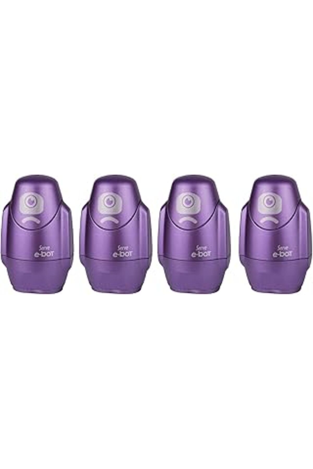 NZM TİCARET Serve E-Bot Silgili Kalemtiras Metalik Mor 4Lu Set